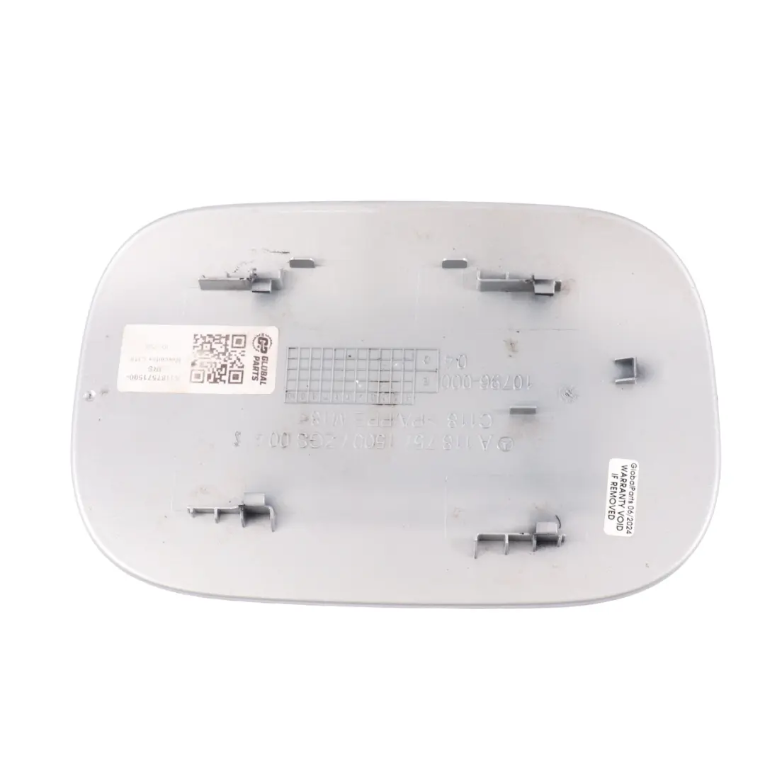 Mercedes C118 Kraftstofftank Deckel Abdeckung Iridium Silber - 775 - SKU A1187571500-IRS - Teilenummer A1187571500