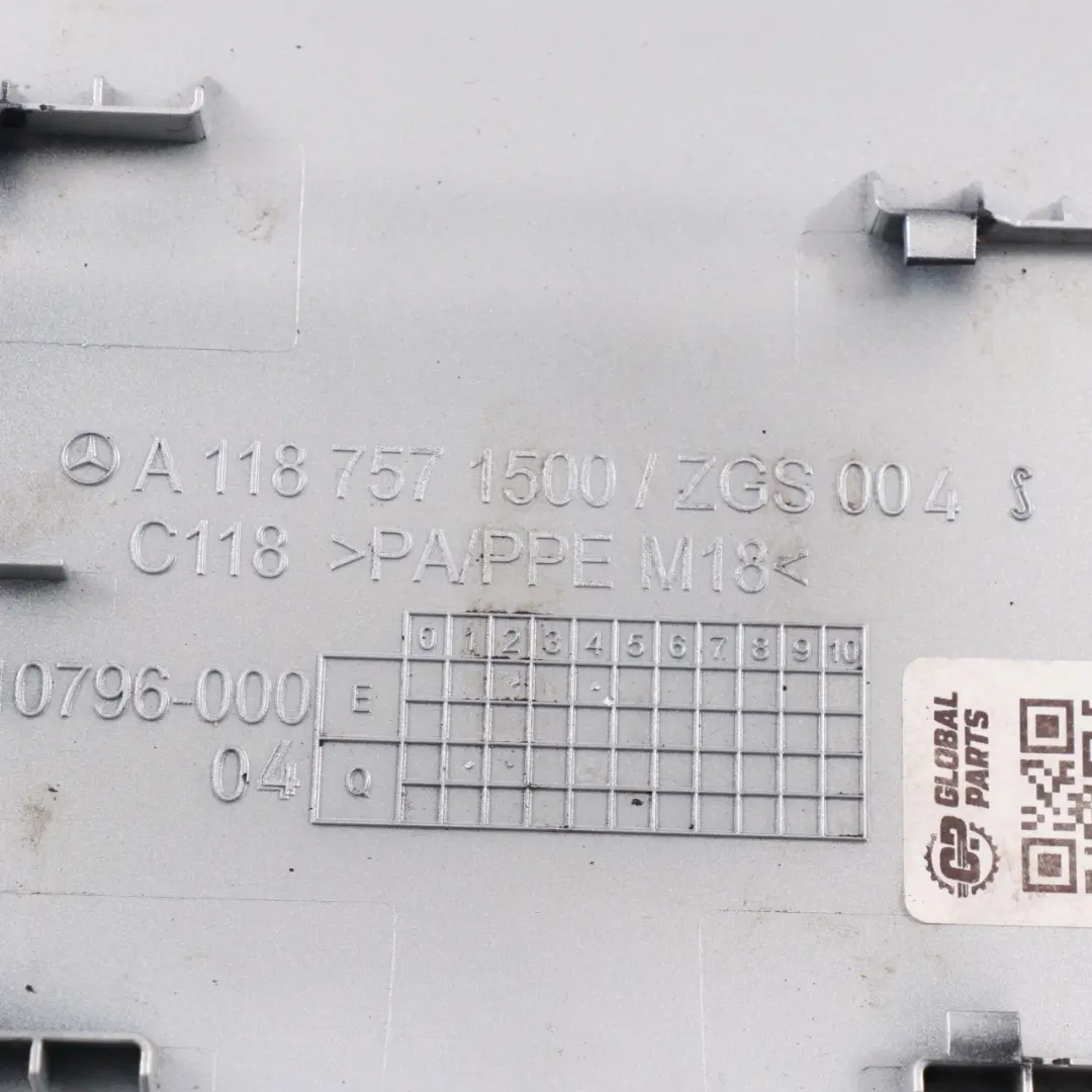 Mercedes C118 Kraftstofftank Deckel Abdeckung Iridium Silber - 775 - SKU A1187571500-IRS - Teilenummer A1187571500