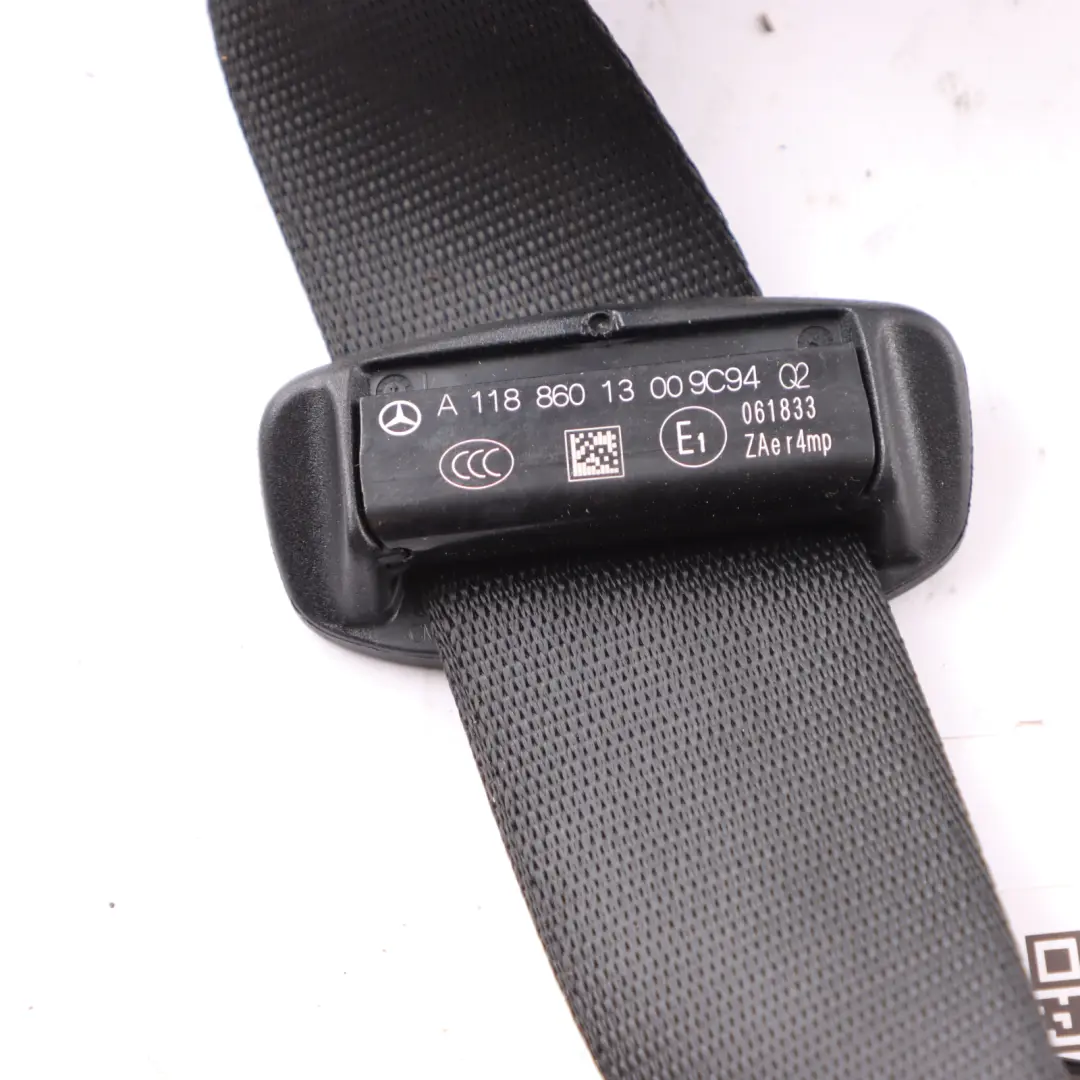 Belt Front Left N/S Upper Seatbelt Black to Mercedes W177 Seat with Part number A1188601300 Mercedes W177 Seat Belt Front Left N/S Upper Seatbelt Black - SKU A1188601300 - Part number A1188601300