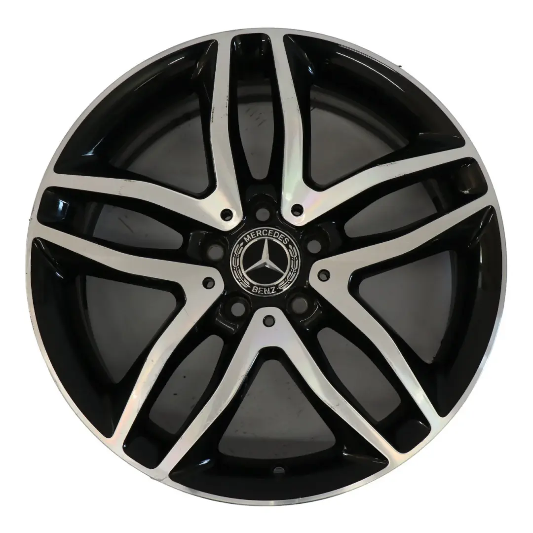 Cerchio in lega 18" 5 doppie razze 7J ET:46 per Mercedes GLA X156 con numero di parte A1564010100 Mercedes GLA X156 Cerchio in lega 18" 5 doppie razze 7J ET:46 - SKU A1564010100-1 - Numero di parte A1564010100