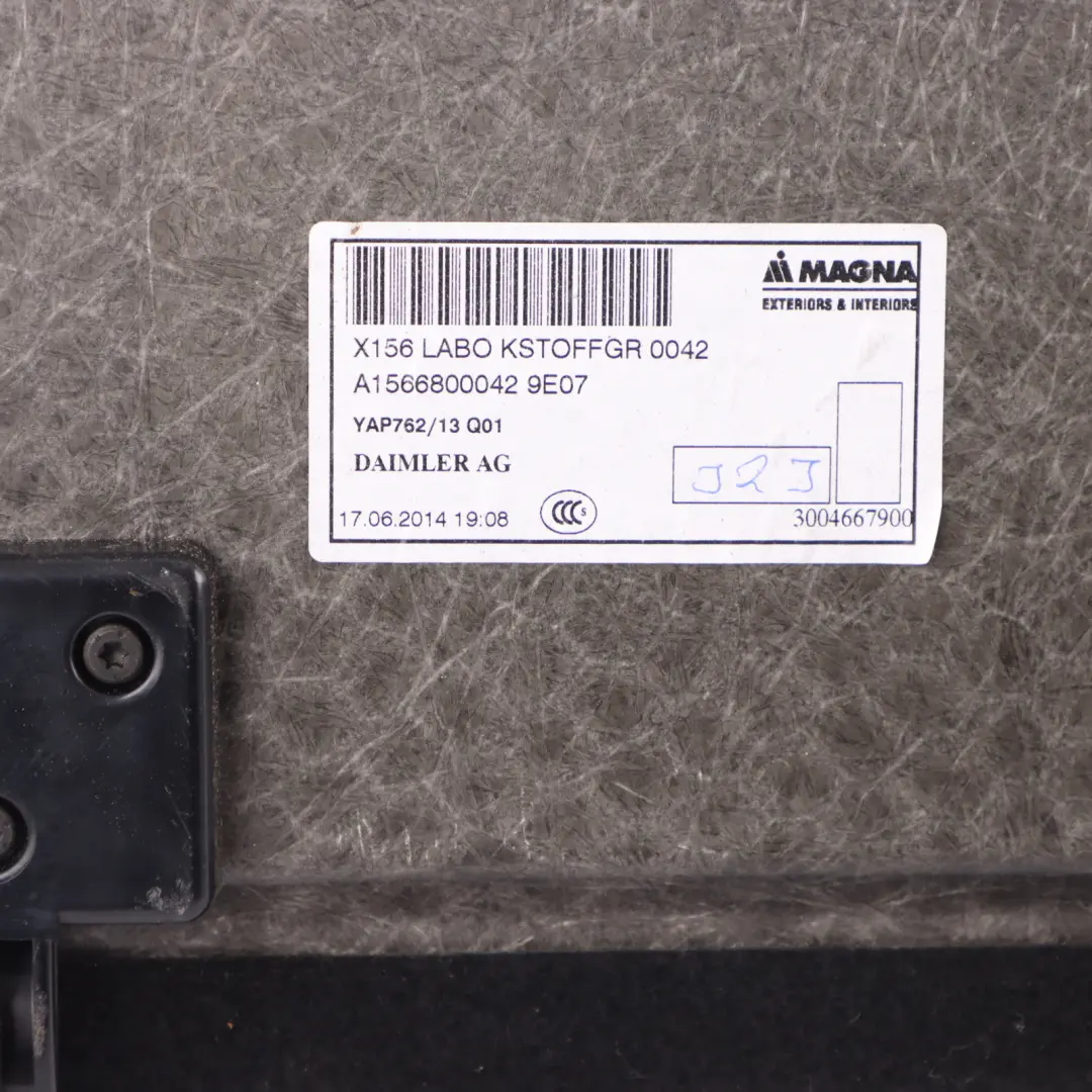 Mercedes X156 Boot Floor Carpet Liner Mar Rear Trunk - SKU A1566800042 - Part number A1566800042