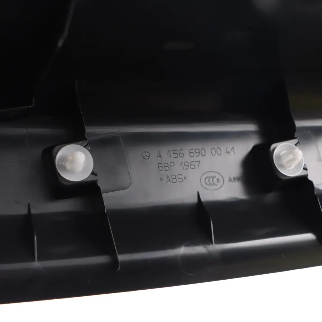 Loading Lock Plastic Trim Boot Lock Cover to Mercedes X156 Tailgate with Part number A1566900041 Mercedes X156 Tailgate Loading Lock Plastic Trim Boot Lock Cover - SKU A1566900041 - Part number A1566900041