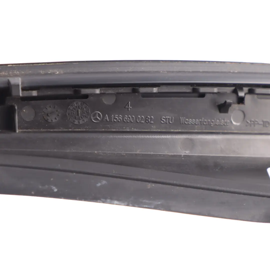 Front Right O/S Windshield Water Deflector Trim to Mercedes X156 with Part number A1566901800 Mercedes X156 Front Right O/S Windshield Water Deflector Trim - SKU A1566901800 - Part number A1566901800