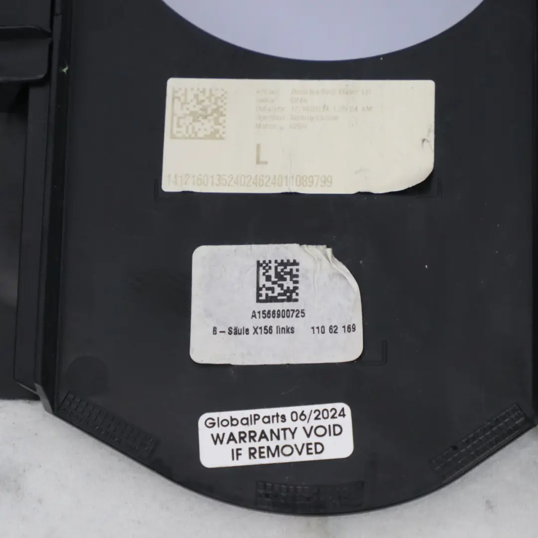 Mercedes GLA X156 Pillar B Interior Trim Cover Top Left N/S Black - SKU A1566904100 - Part number A1566904100