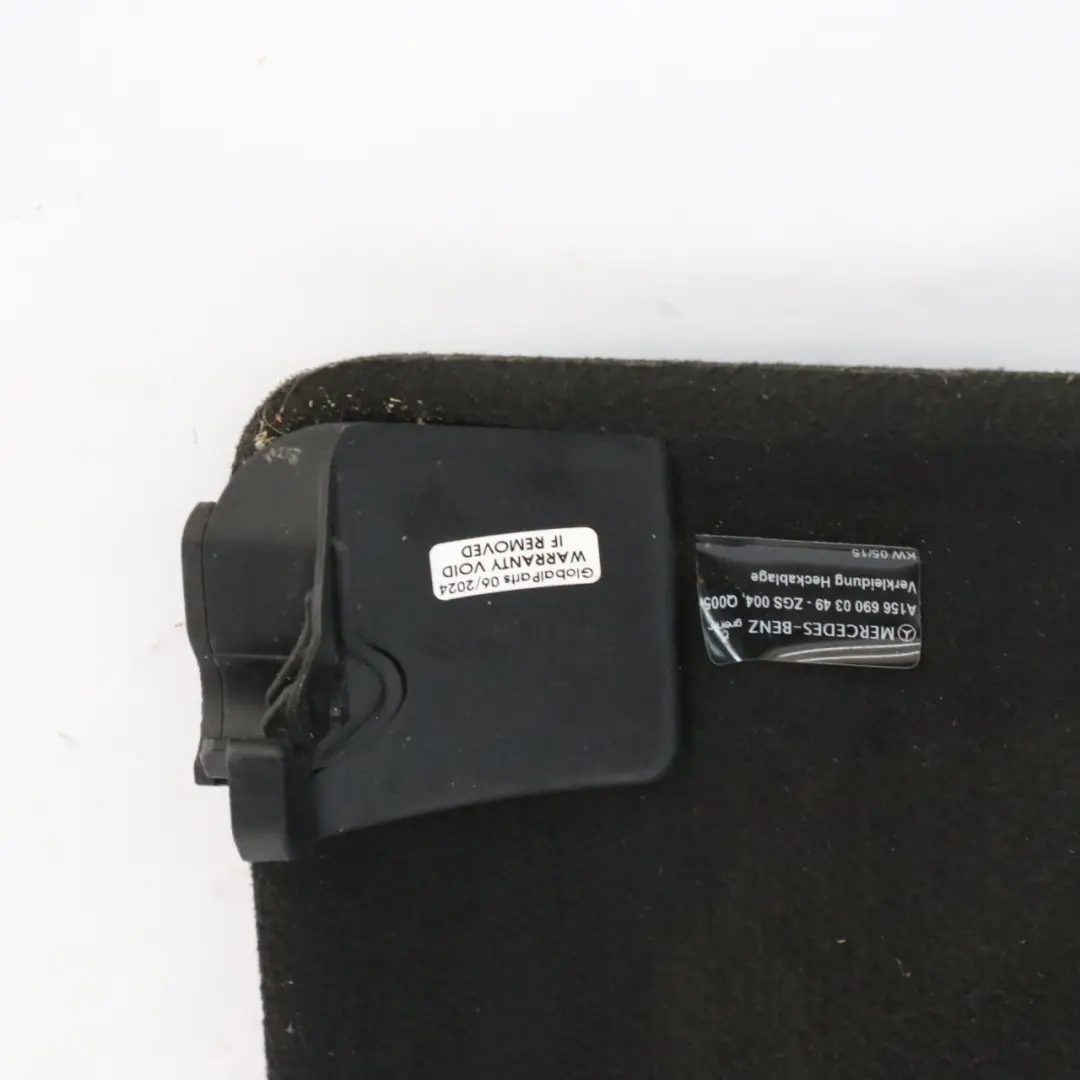 Portabagagli Pannello Lunotto Nero per Mercedes GLA X156 con numero di parte A1566904500 Mercedes GLA X156 Portabagagli Pannello Lunotto Nero - SKU A1566904500 - Numero di parte A1566904500