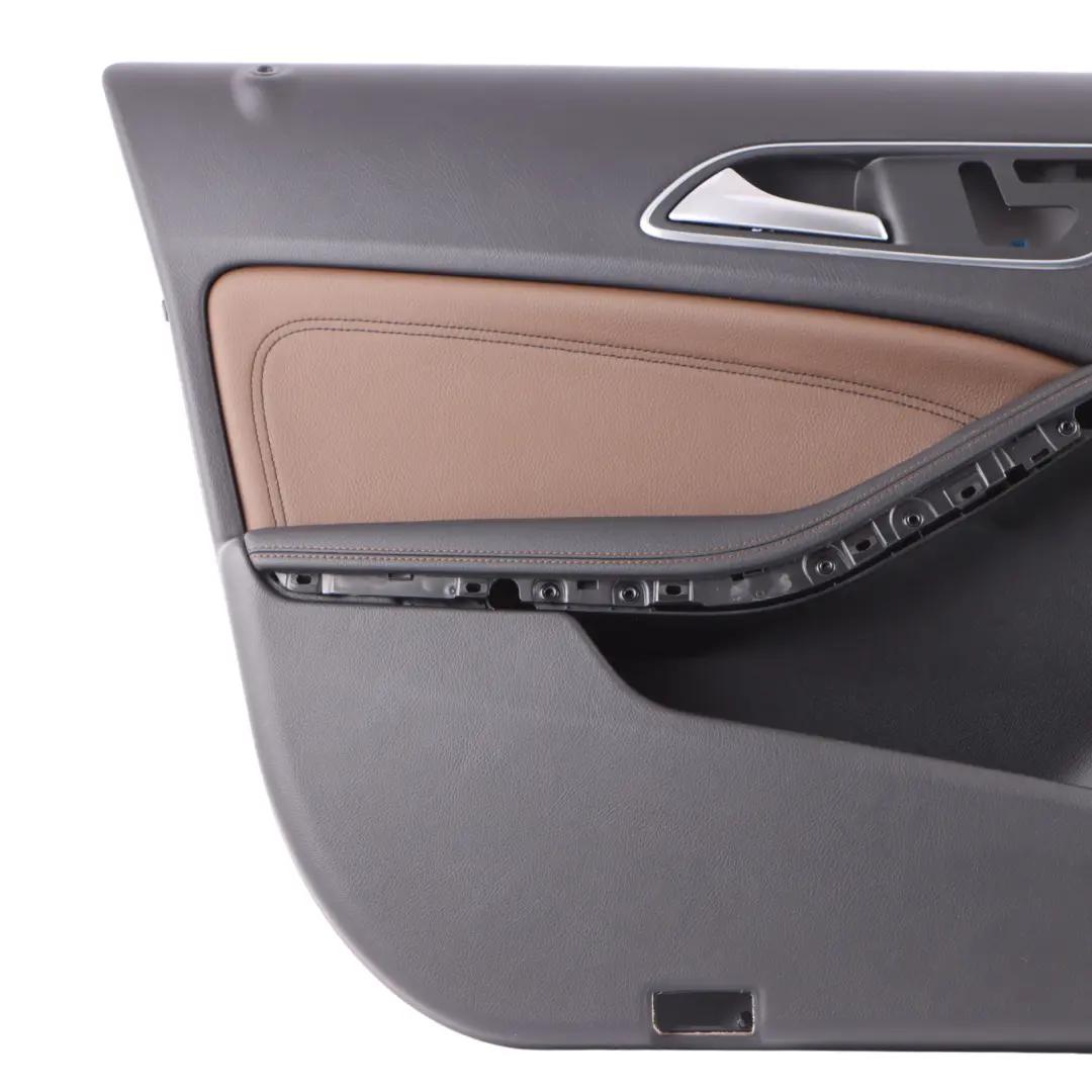 Door Card Cover Front Left N/S Trim Panel Leather to Mercedes X156 with Part number A1567202500 Mercedes X156 Door Card Cover Front Left N/S Trim Panel Leather - SKU A1567202500 - Part number A1567202500
