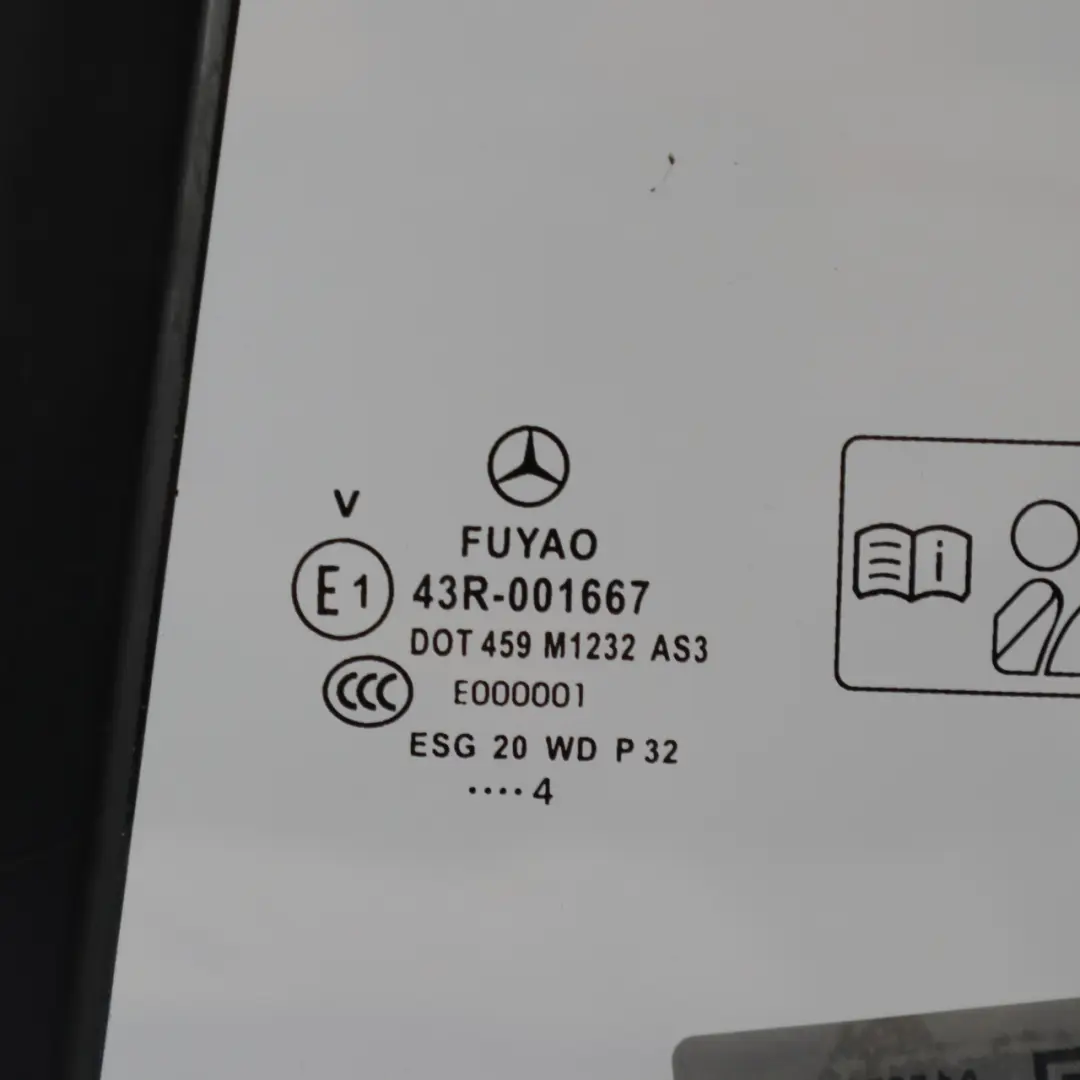 Mercedes X156 Finestrino Vetro Porta Posteriore Sinistra Lato AS3 - SKU A1567300318 - Numero di parte A1567300318