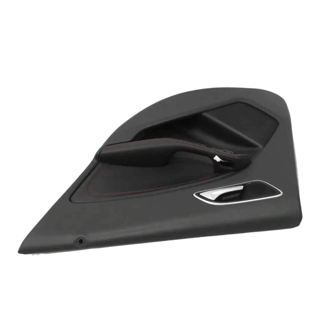 Pannello porta posteriore destro nero rosso cuciture per Mercedes X156 con numero di parte A1567302200 Mercedes X156 Pannello porta posteriore destro nero rosso cuciture - SKU A1567302200 - Numero di parte A1567302200
