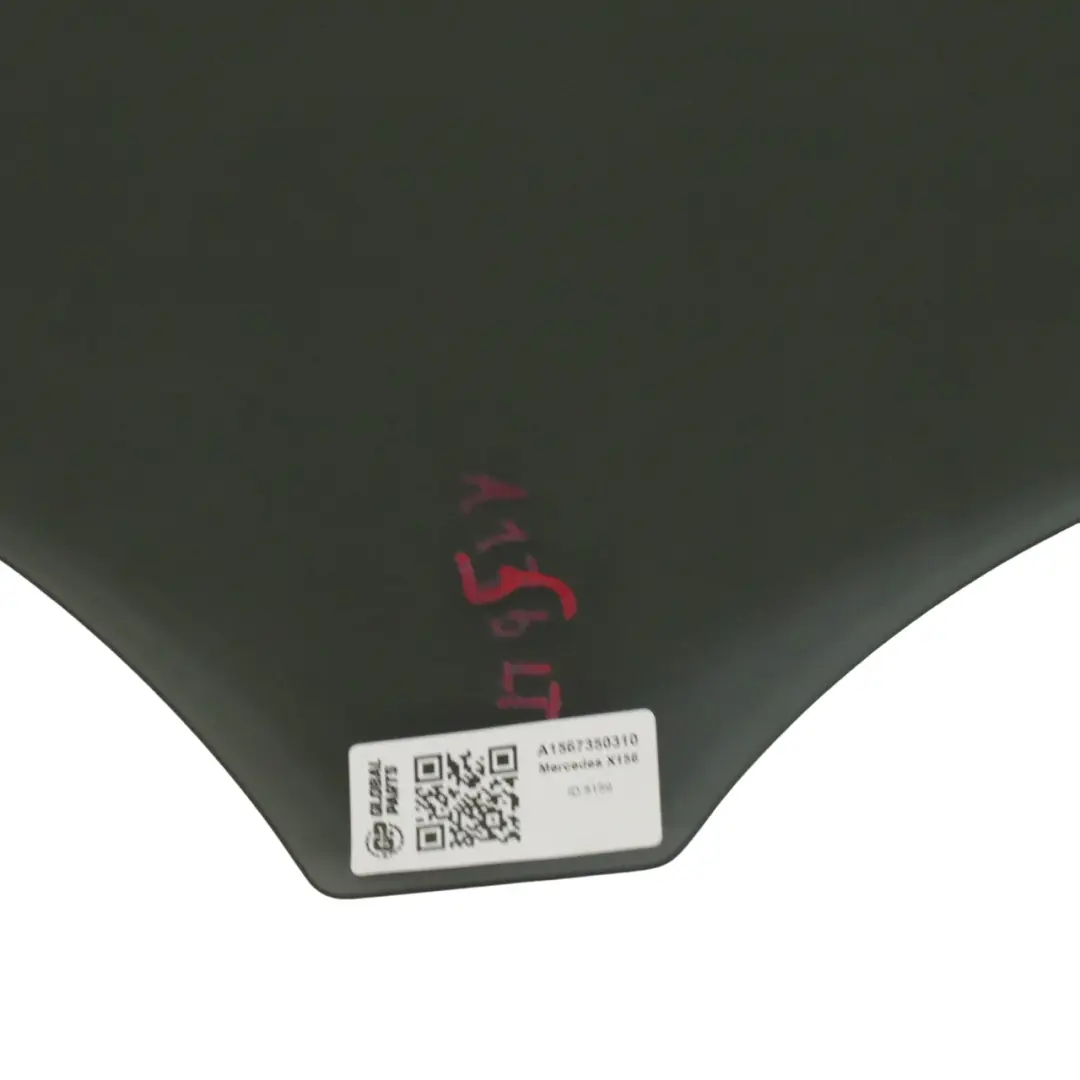 Side Window Glass Rear Left N/S Tinted AS3 to Mercedes X156 with Part number A1567350310 Mercedes X156 Side Window Glass Rear Left N/S Tinted AS3 - SKU A1567350310 - Part number A1567350310