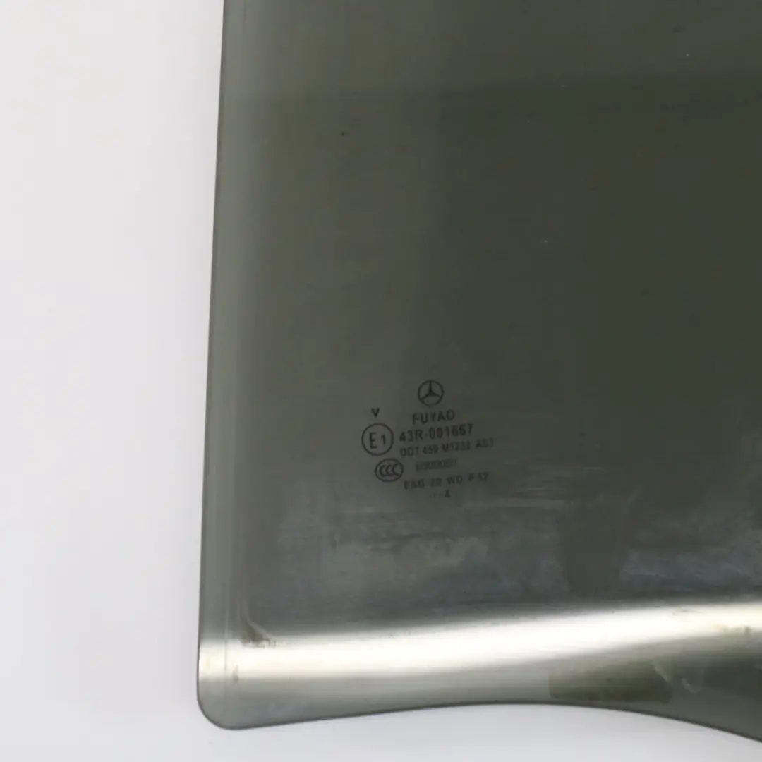 Side Window Glass Rear Left N/S Tinted AS3 to Mercedes X156 with Part number A1567350310 Mercedes X156 Side Window Glass Rear Left N/S Tinted AS3 - SKU A1567350310 - Part number A1567350310
