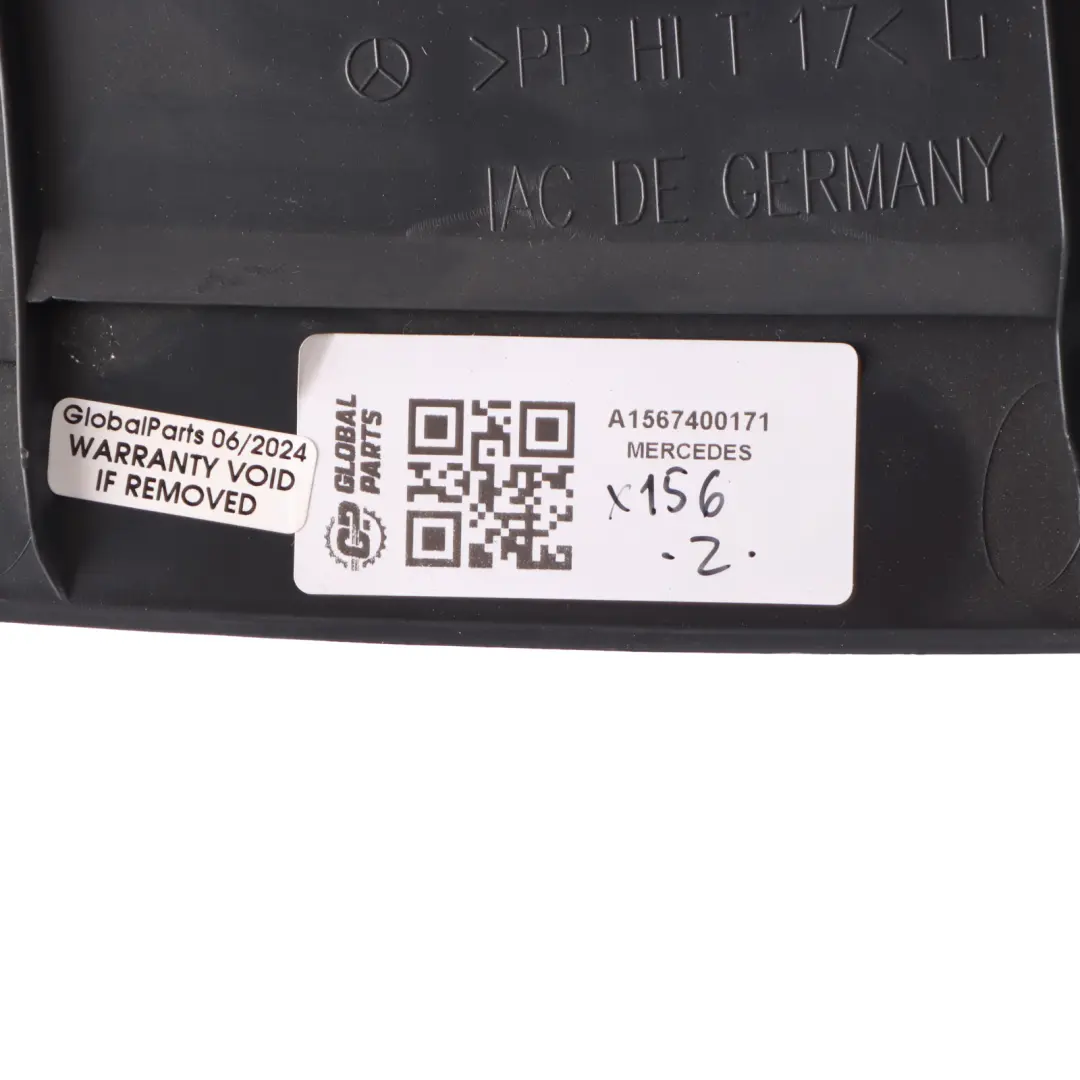 Coperchio bagagliaio Rivestimento lunotto destro per Mercedes GLA X156 con numero di parte A1567400171 Mercedes GLA X156 Coperchio bagagliaio Rivestimento lunotto destro - SKU A1567400171 - Numero di parte A1567400171