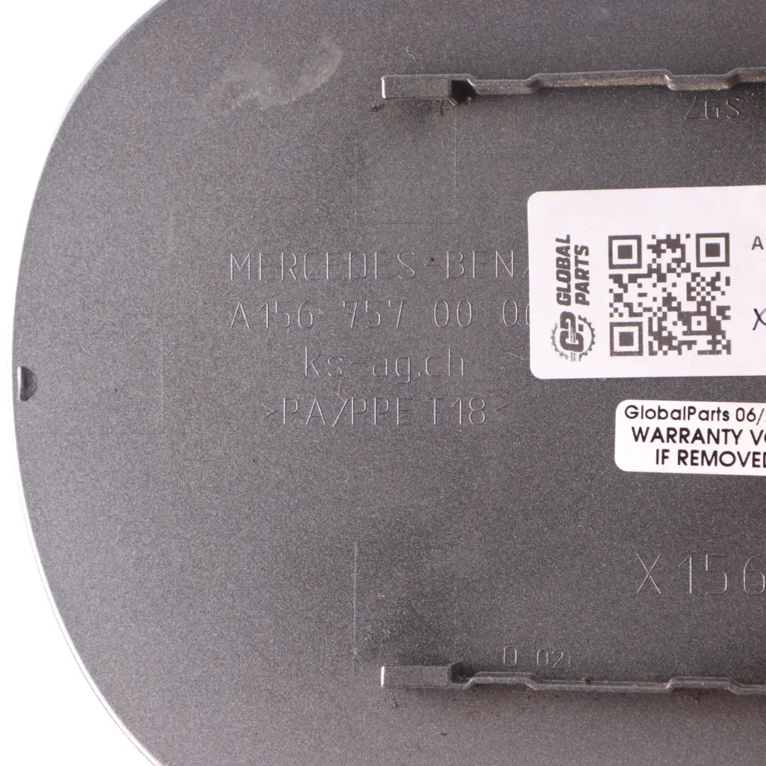 Fill Flap Fuel Tank Cap Cover Trim Mountain Grey Metallic - 787 to Mercedes X156 with Part number A1567570006 Mercedes X156 Fill Flap Fuel Tank Cap Cover Trim Mountain Grey Metallic - 787 - SKU A1567570006-MG - Part number A1567570006
