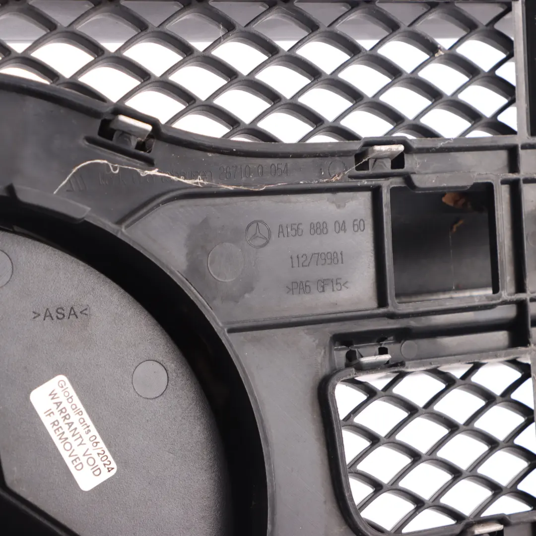 Bonnet Radiator Grille Carrier to Mercedes X156 with Part number A1568801200 Mercedes X156 Bonnet Radiator Grille Carrier - SKU A1568801200 - Part number A1568801200