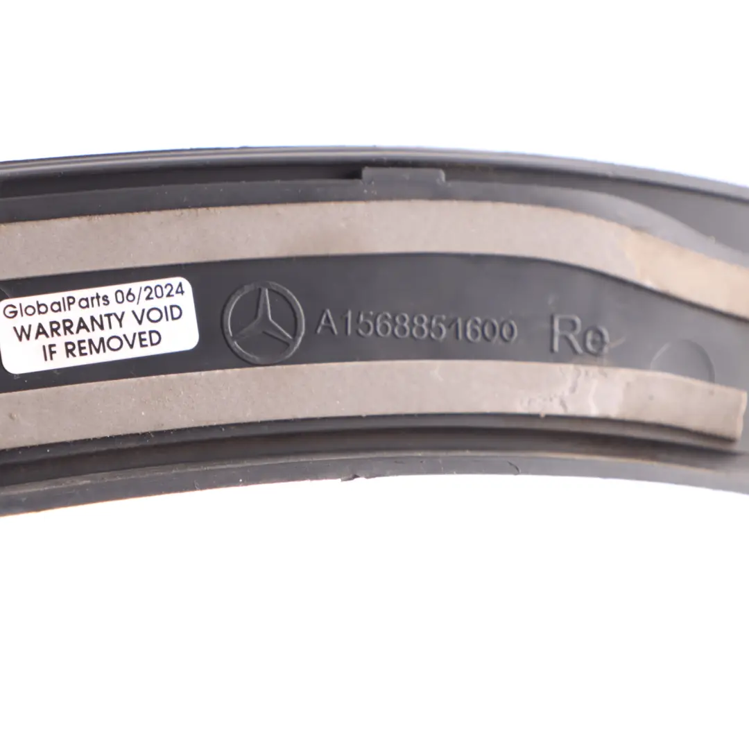 Arch Fender Rear Right O/S Trim Strip Cover to Mercedes GLA X156 Wheel with Part number A1568851200 Mercedes GLA X156 Wheel Arch Fender Rear Right O/S Trim Strip Cover - SKU A1568851200 - Part number A1568851200