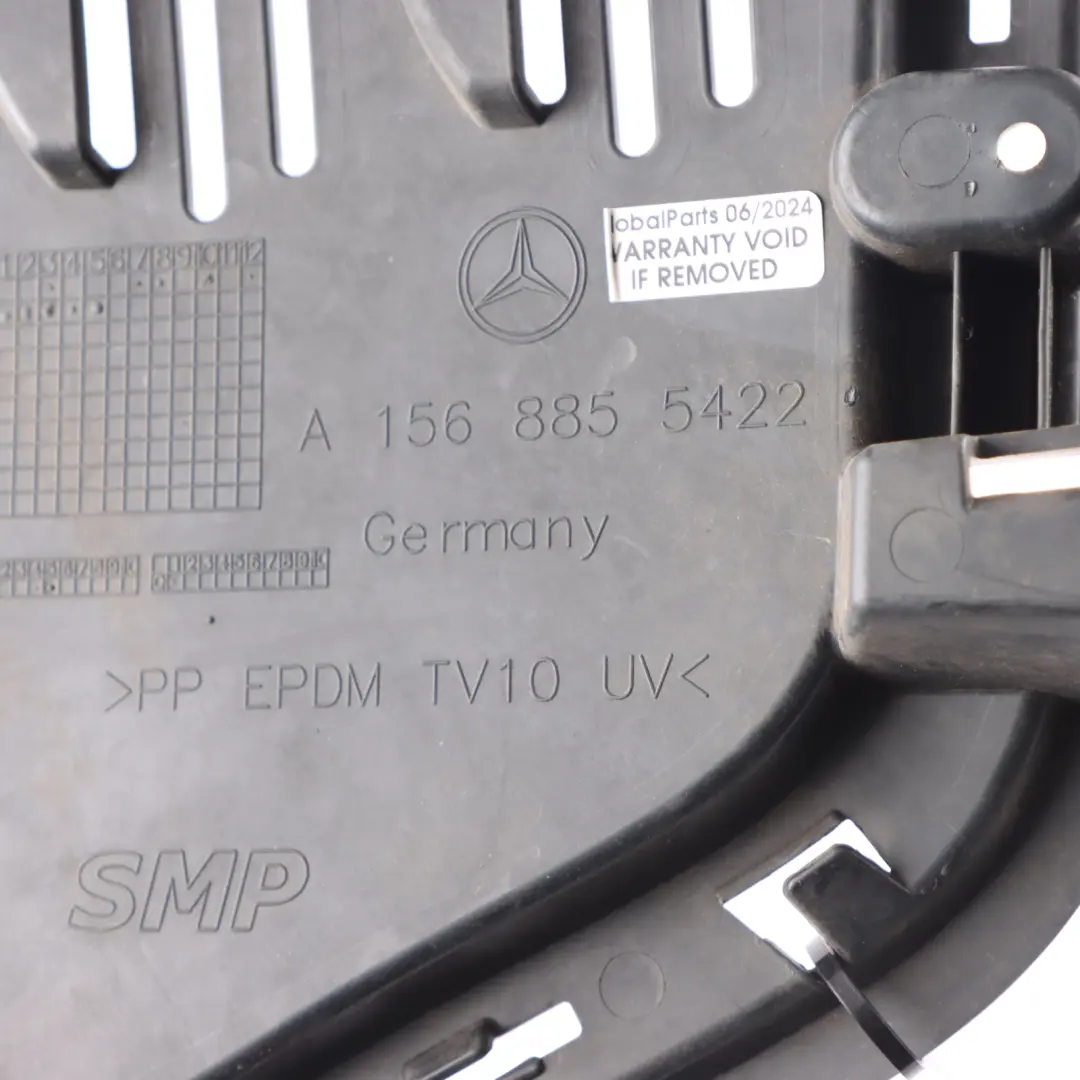 Bumper Grille Front Right O/S Carrier to Mercedes X156 with Part number A1568855422 Mercedes X156 Bumper Grille Front Right O/S Carrier - SKU A1568855422 - Part number A1568855422