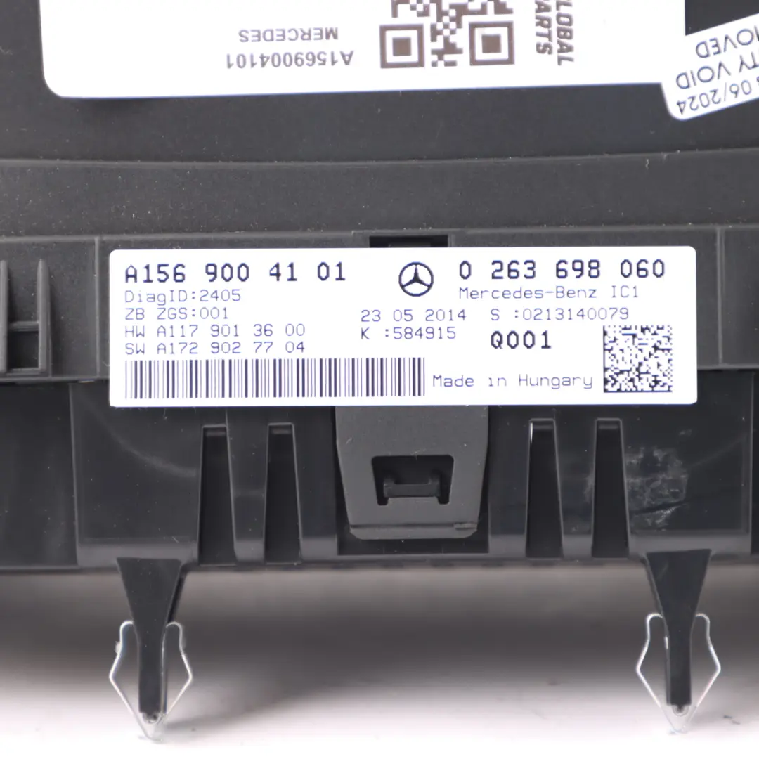 Instrument Cluster Mercedes GLA X156 Petrol M270 Speedo RPM Gauges Automatic to with Part number A1569004101 Instrument Cluster Mercedes GLA X156 Petrol M270 Speedo RPM Gauges Automatic - SKU A1569004101 - Part number A1569004101