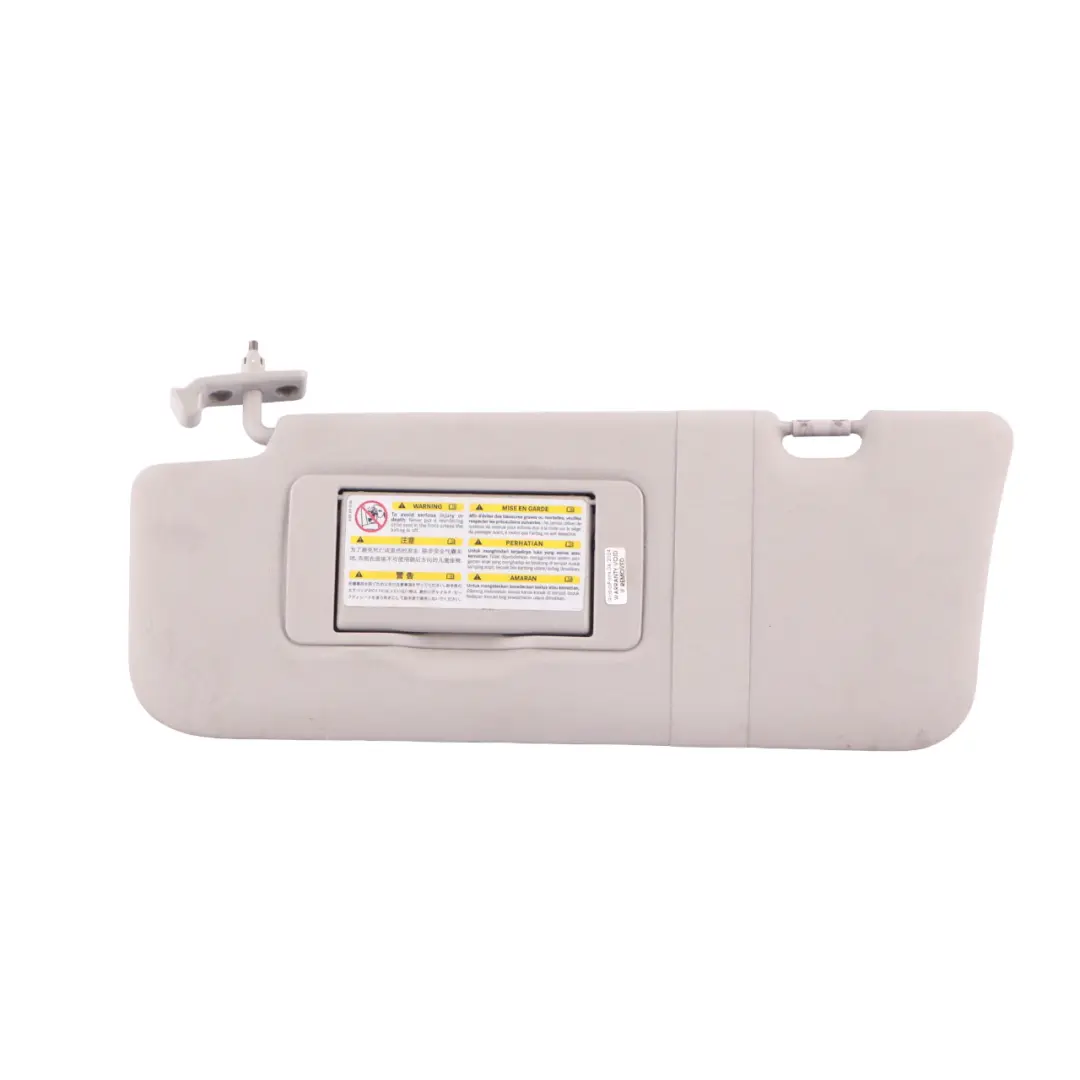 Sun Visor Mercedes ML W164 Mirror Cover Left N/S Grey With Label to with Part number A1648100110 Sun Visor Mercedes ML W164 Mirror Cover Left N/S Grey With Label - SKU A1648100110-1 - Part number A1648100110