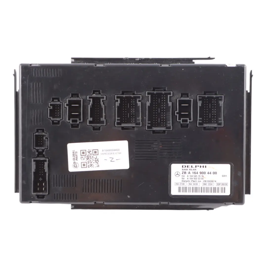 Modulo Sam Mercedes ML W164 Scatola Relè Posteriore Controllo SAM per con numero di parte A1649004400 Modulo Sam Mercedes ML W164 Scatola Relè Posteriore Controllo SAM - SKU A1649004400 - Numero di parte A1649004400