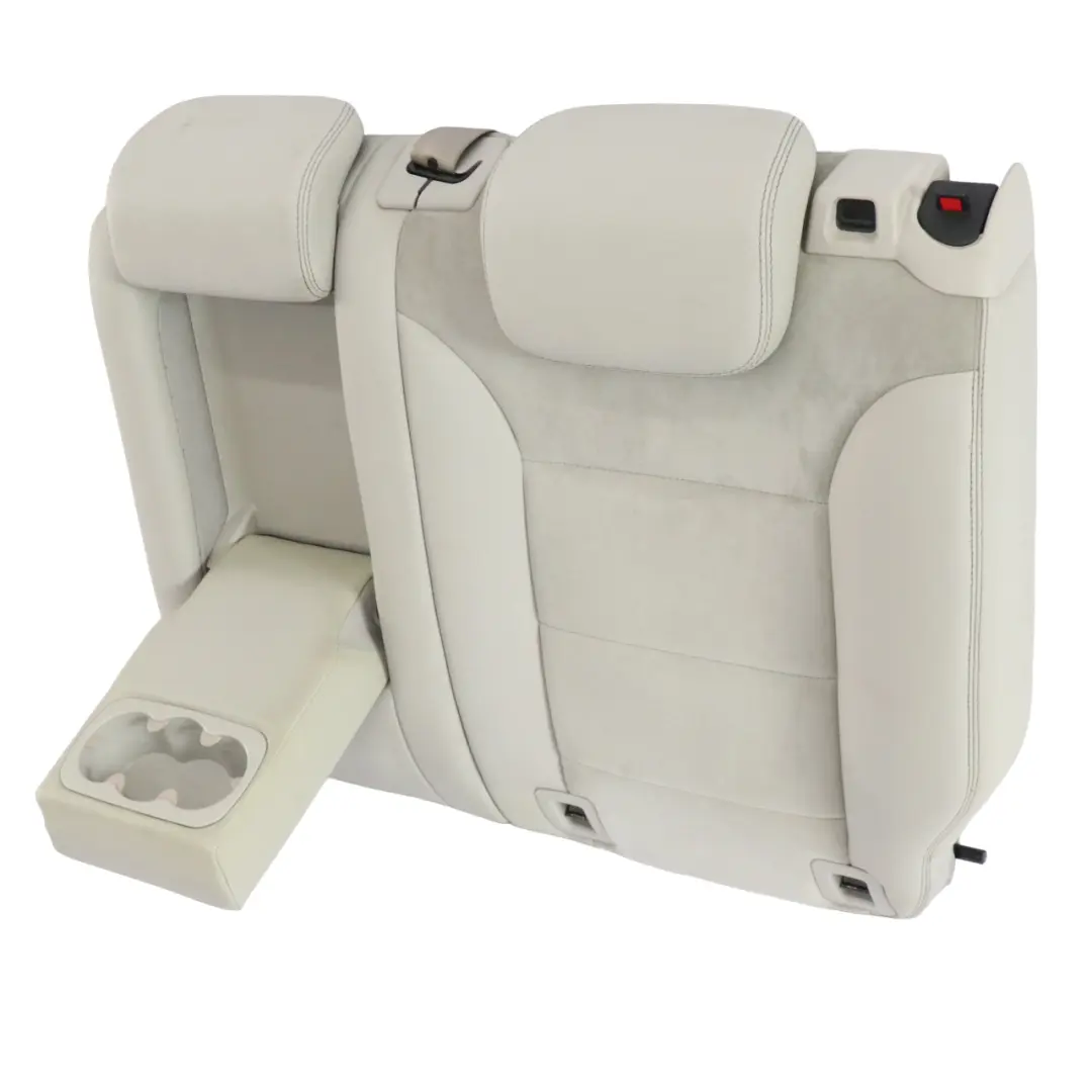 Mercedes W164 Respaldo Asiento Trasero Izquierdo Funda Microfibra Gris Alpaca - SKU A1649202737 - Número de pieza A1649202737