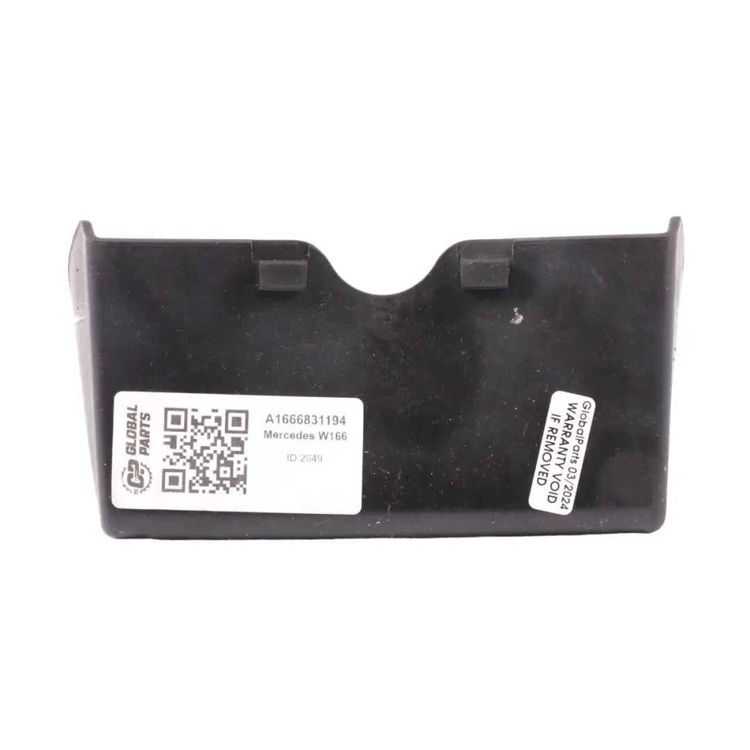  Inserto portaoggetti Mercedes ML W166 C292 Console centrale posteriore Nero - SKU A1666831194 - Numero di parte A1666831194