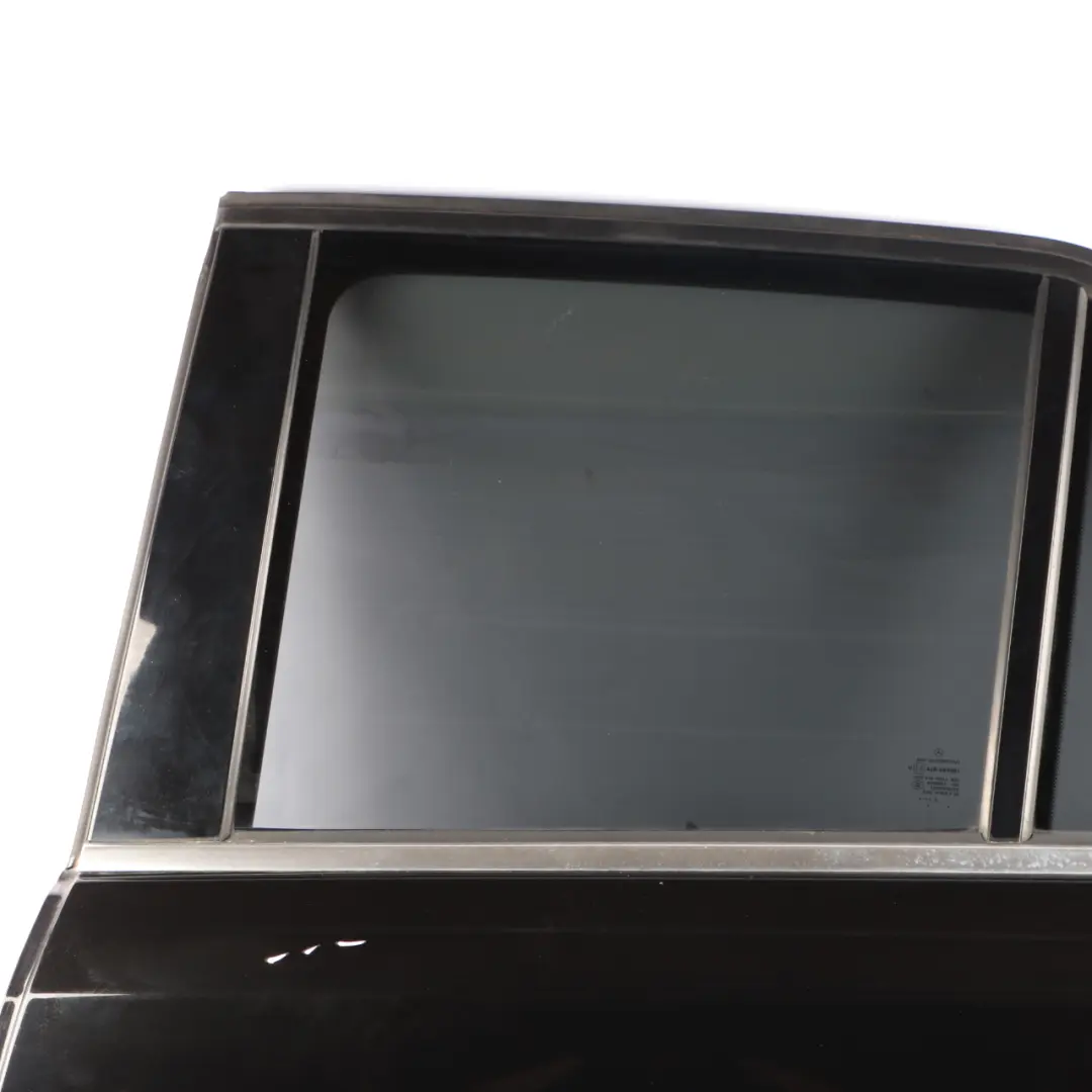 Door Rear Left N/S Obsidian Black Metallic - 197 to Mercedes ML W166 with Part number A1667300105 Mercedes ML W166 Door Rear Left N/S Obsidian Black Metallic - 197 - SKU A1667300105-OB - Part number A1667300105