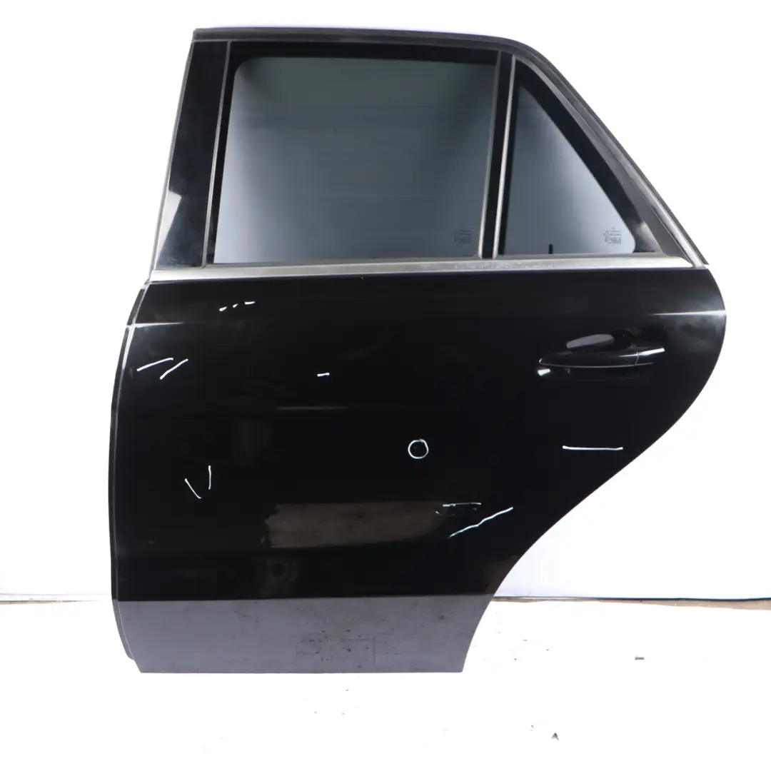 Door Rear Left N/S Obsidian Black Metallic - 197 to Mercedes ML W166 with Part number A1667300105 Mercedes ML W166 Door Rear Left N/S Obsidian Black Metallic - 197 - SKU A1667300105-OB - Part number A1667300105