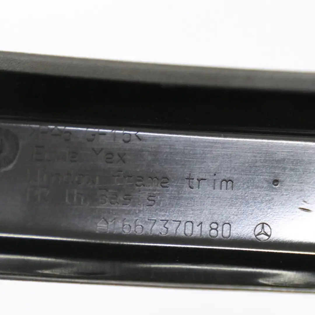 Door Window Frame Rear Left N/S Trim Cover Strip to Mercedes W166 with Part number A1667370180 Mercedes W166 Door Window Frame Rear Left N/S Trim Cover Strip - SKU A1667370180 - Part number A1667370180