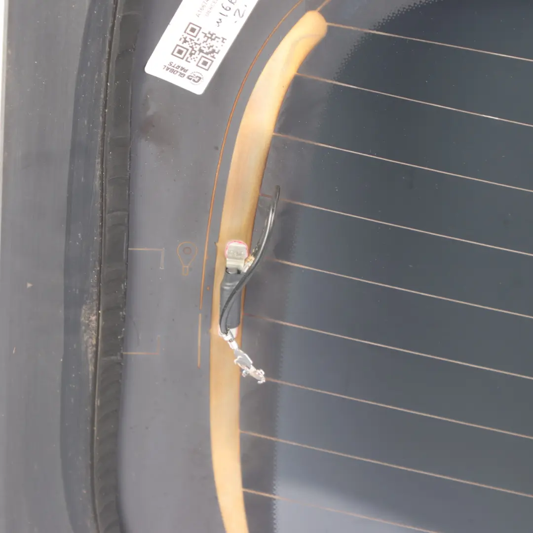 Window Mercedes ML W166 Trunk Lid Glass Window Tinted Black AS3 to Rear with Part number A1667400557 Rear Window Mercedes ML W166 Trunk Lid Glass Window Tinted Black AS3 - SKU A1667400557 - Part number A1667400557
