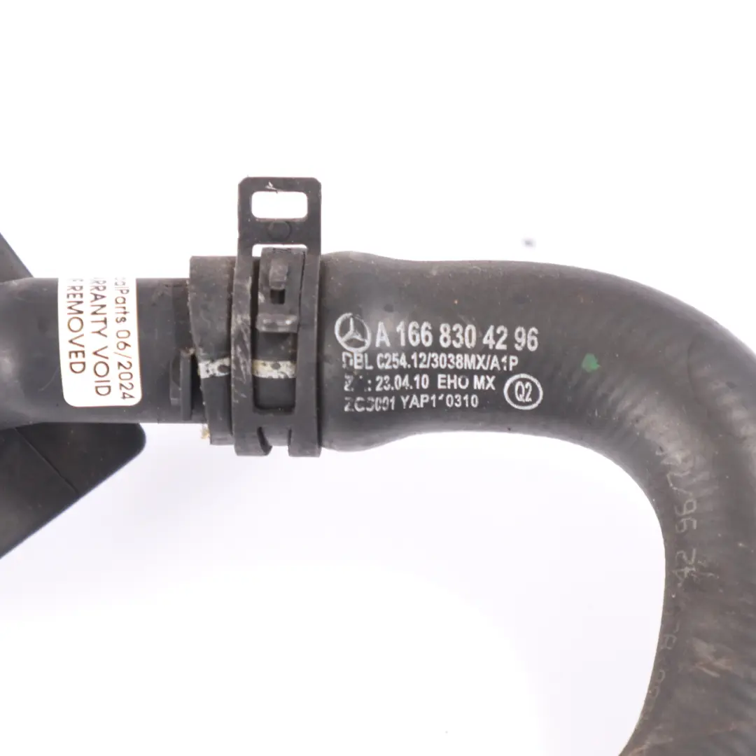 Mercedes W166 Tuyau refroidissement Diesel OM642 Tuyau eau radiateur - SKU A1668300596-1 - Numéro de pièce A1668300596