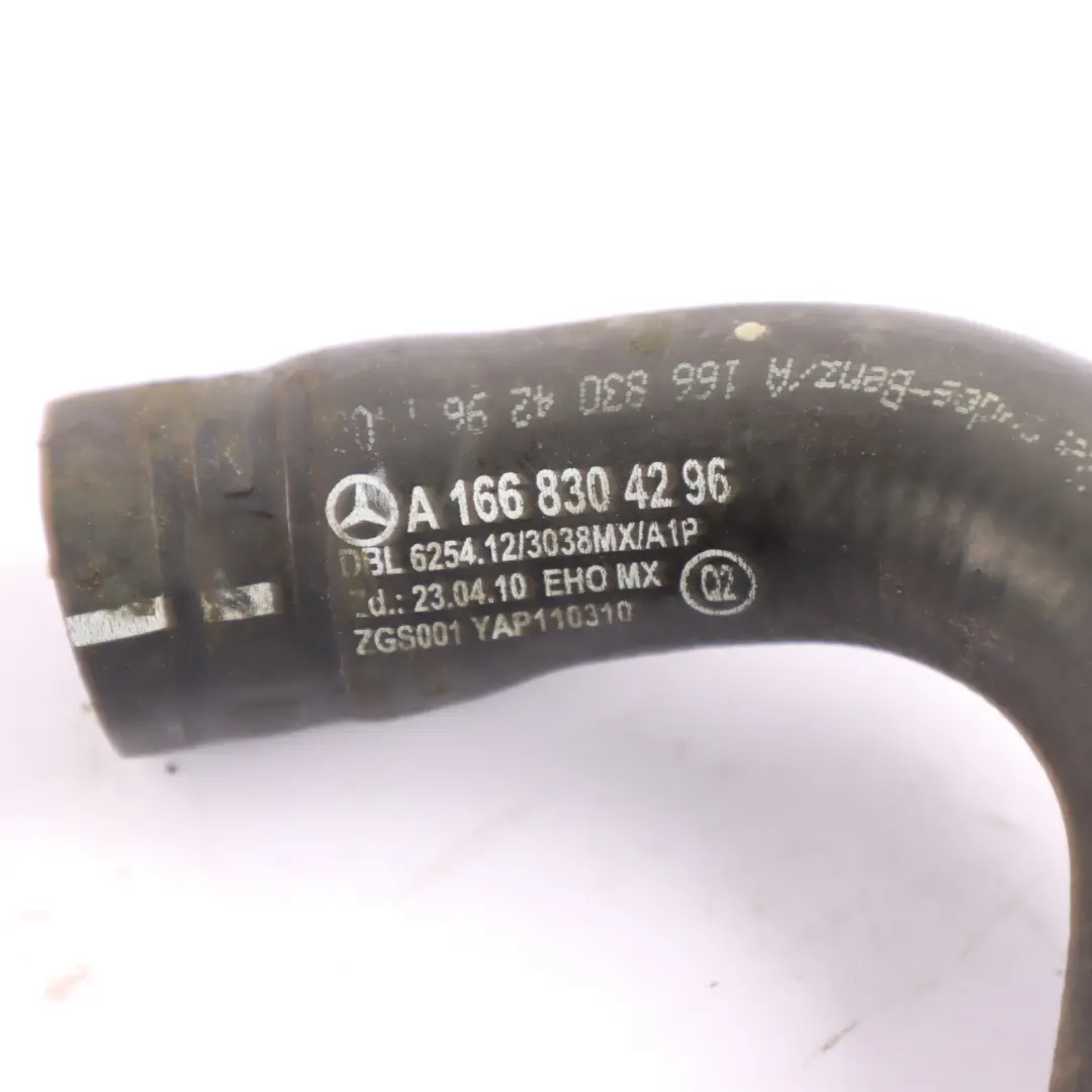 Mercedes W166 W292 Engine Heat Exchanger Coolant Hose - SKU A1668304296 - Part number A1668304296