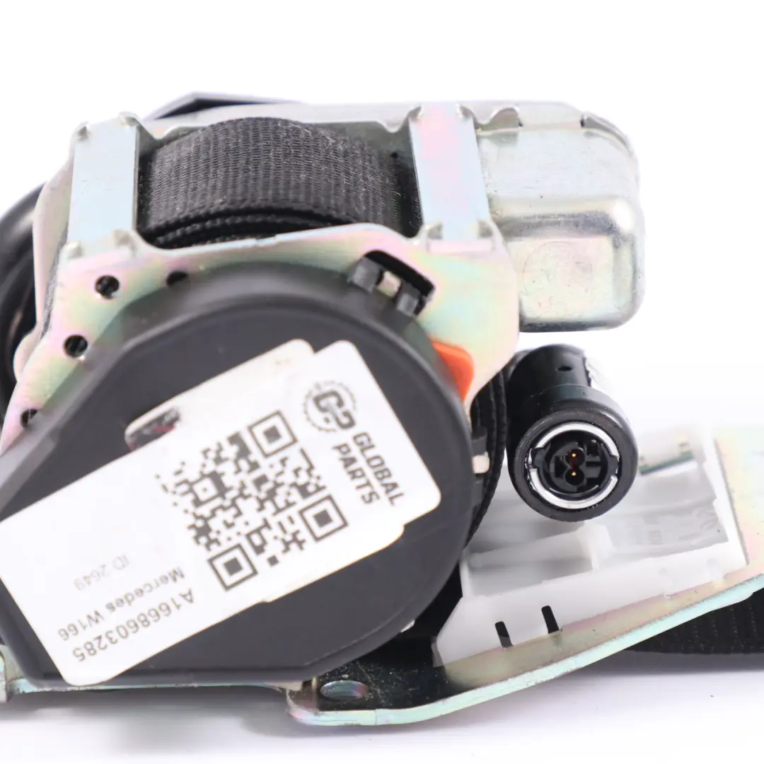 Mercedes ML W166 Sedile posteriore Cintura di sicurezza destra Nero - SKU A1668603285 - Numero di parte A1668603285