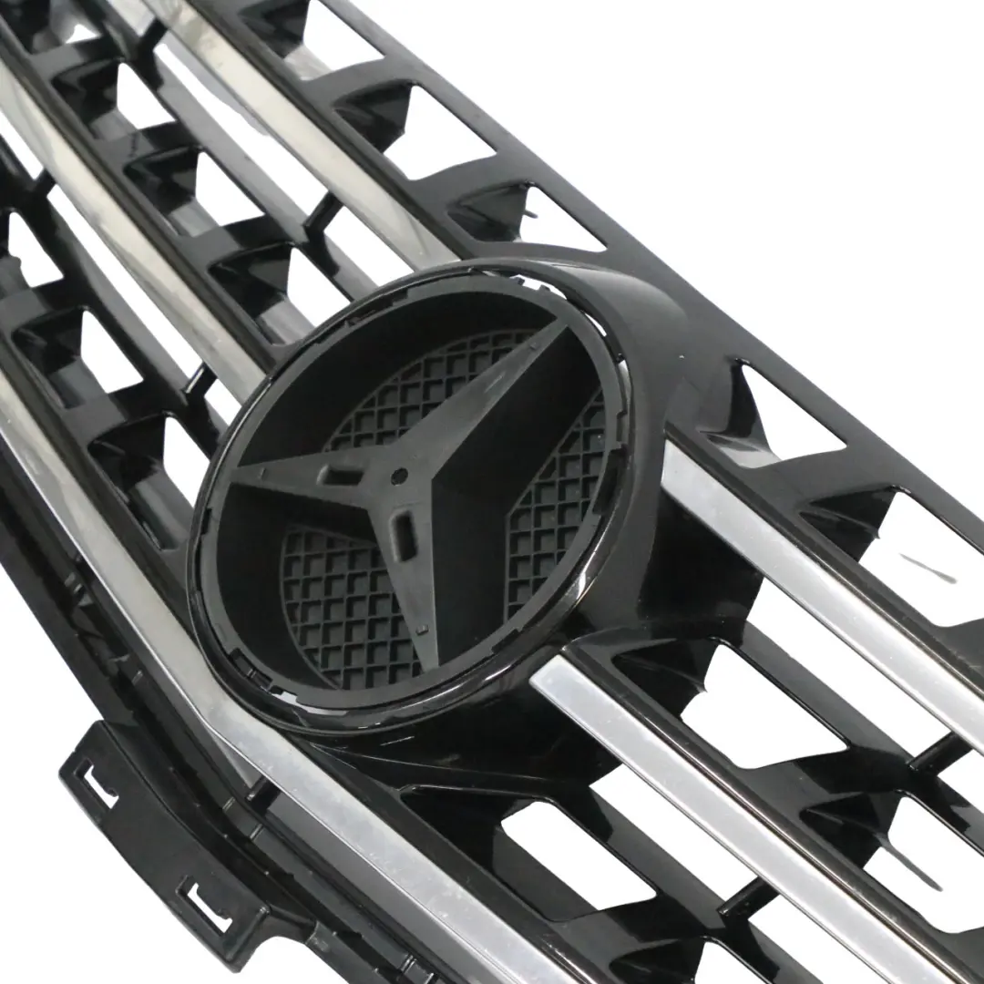 Mercedes ML W166 Motorhaube Kühlergrill Heizkörper Balken Trim Schwarz Chrom - SKU A1668800085 - Teilenummer A1668800085