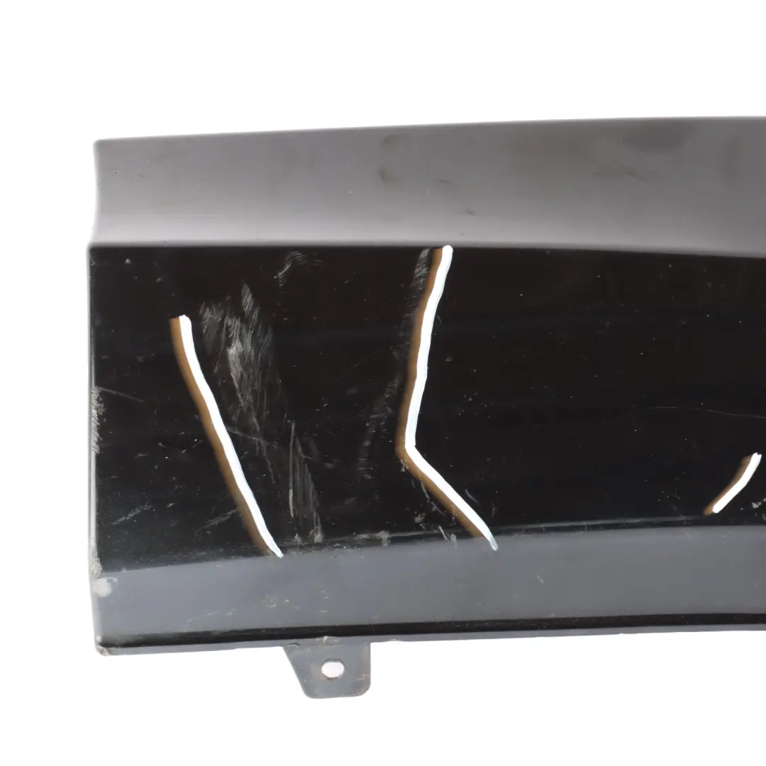 Bumper Corner Trim Obsidian Black Metallic - 197 to Mercedes W166 Rear with Part number A1668856225 Mercedes W166 Rear Bumper Corner Trim Obsidian Black Metallic - 197 - SKU A1668856225-OB - Part number A1668856225
