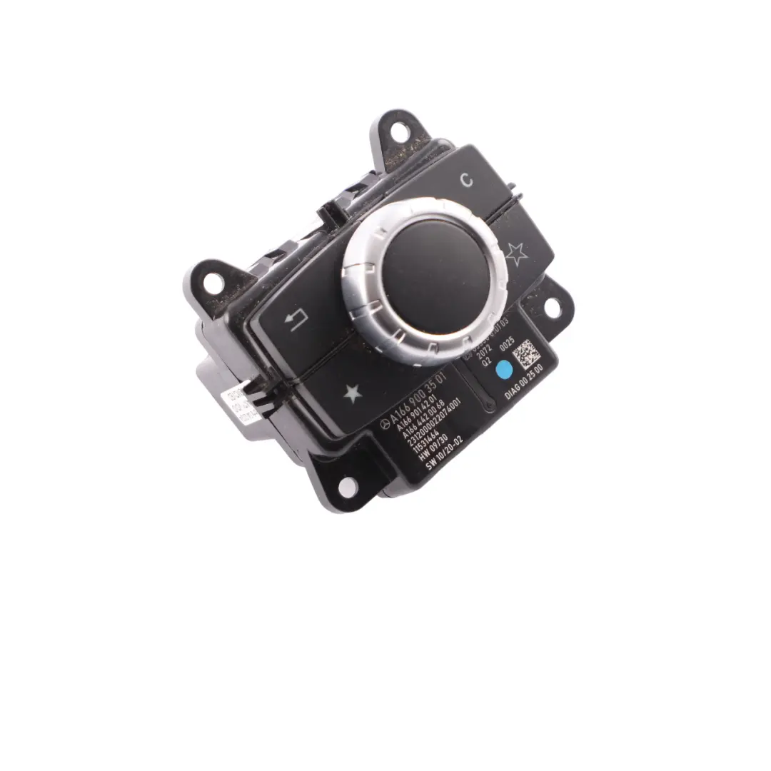 Interruptor Selector Giratorio Navegación Radio para Mercedes W166 con número de pieza A1669003501 Mercedes W166 Interruptor Selector Giratorio Navegación Radio - SKU A1669003501 - Número de pieza A1669003501