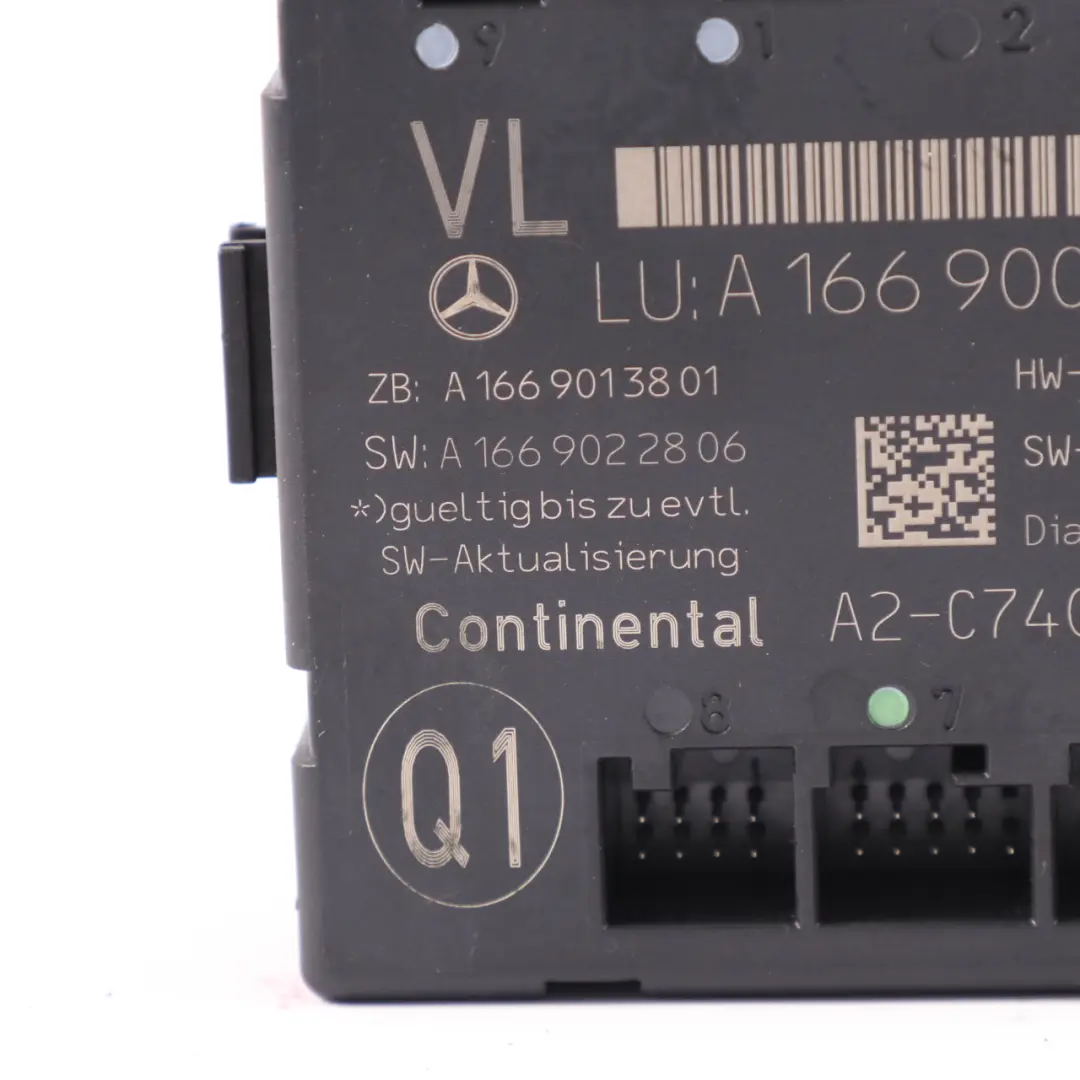 Mercedes W166 Front Door Module Left N/S Control Unit ECU - SKU A1669005012 - Part number A1669005012