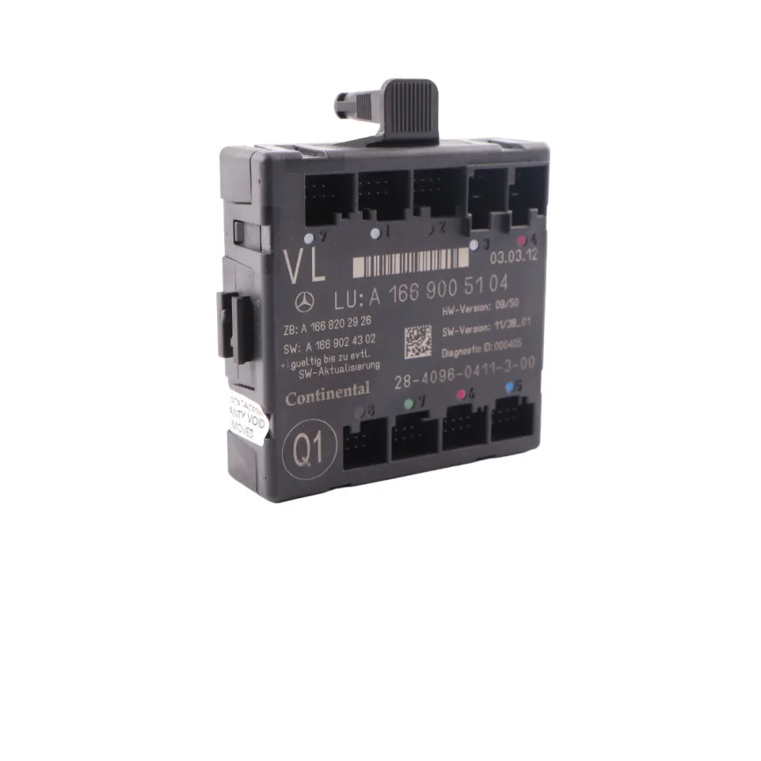  Door Module Mercedes ML W166 W242 W246 Front Left N/S Control Unit - SKU A1669005104 - Part number A1669005104
