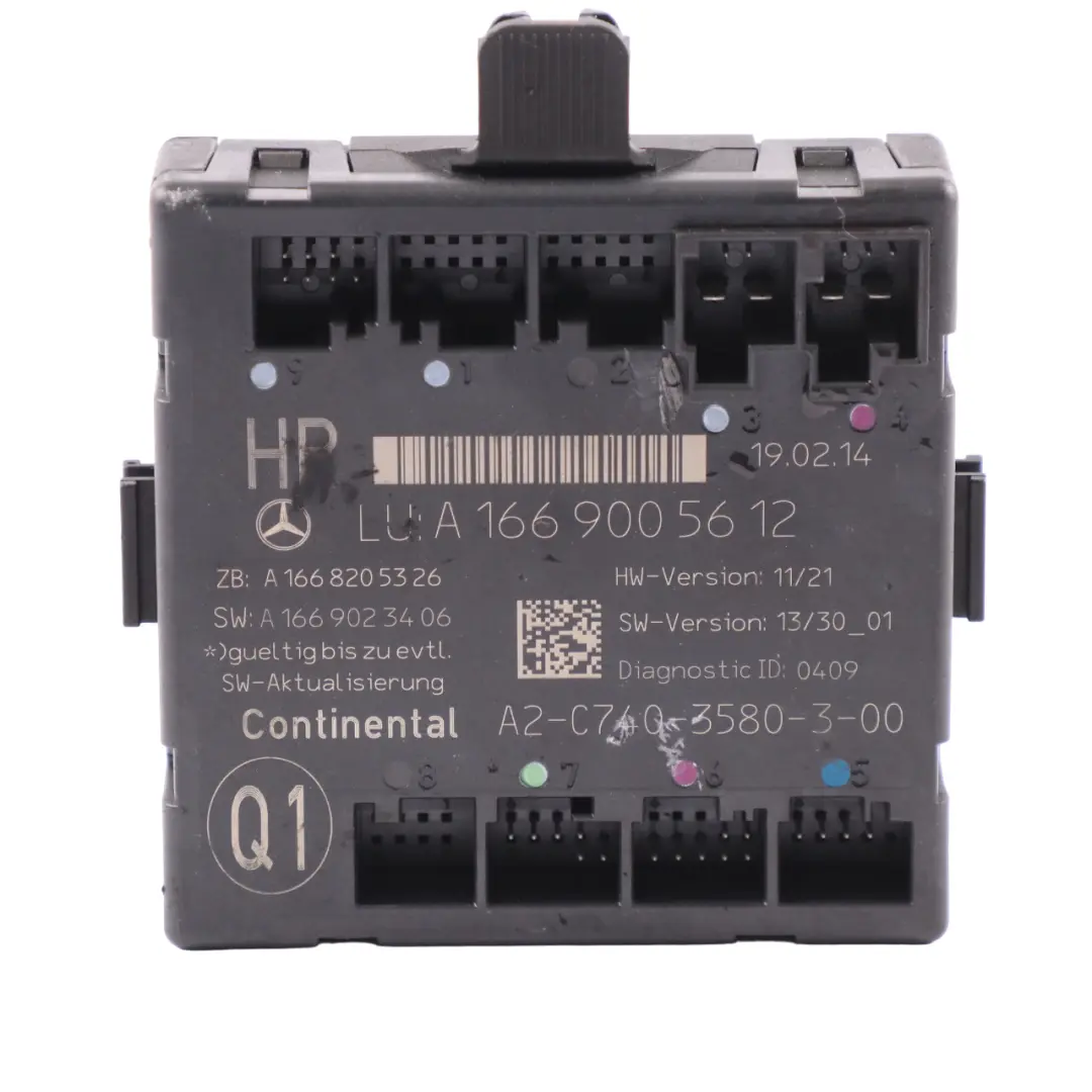  Türmodul Mercedes ML W166 Hinten Rechts Tür Steuergerät - SKU A1669005612 - Teilenummer A1669005612