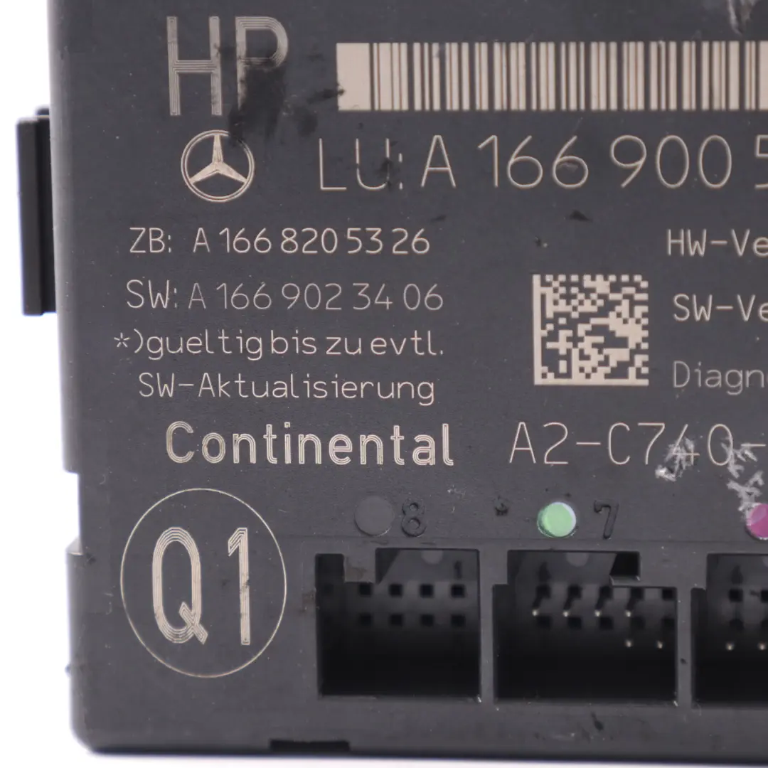  Türmodul Mercedes ML W166 Hinten Rechts Tür Steuergerät - SKU A1669005612 - Teilenummer A1669005612