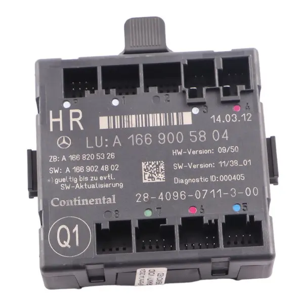 Door Module Mercedes W166 Rear Door Right O/S Driver Side Control A2059000328 to with Part number A1669005804 Door Module Mercedes W166 Rear Door Right O/S Driver Side Control A2059000328 - SKU A1669005804 - Part number A1669005804