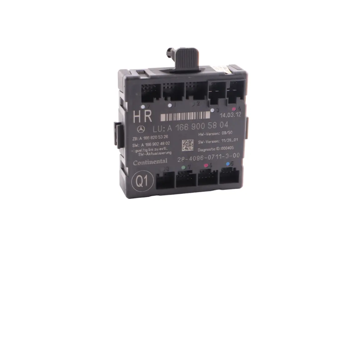  Door Module Mercedes W166 Rear Door Right O/S Driver Side Control A2059000328 - SKU A1669005804 - Part number A1669005804