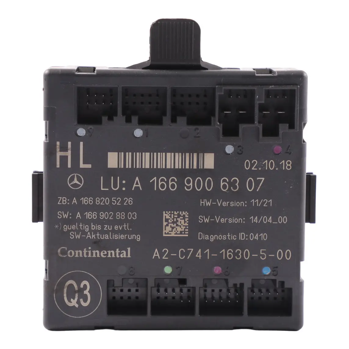 Mercedes GLE C292 ML W166 Door Control Module Rear Left N/S A1669006307