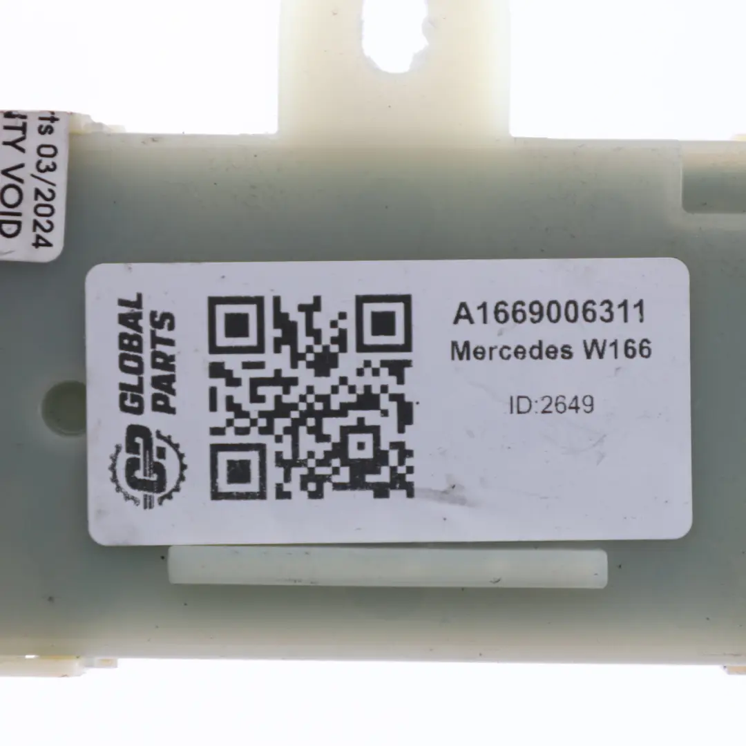 Mercedes W166 Tailgate Control Module Unit - SKU A1669006311 - Part number A1669006311