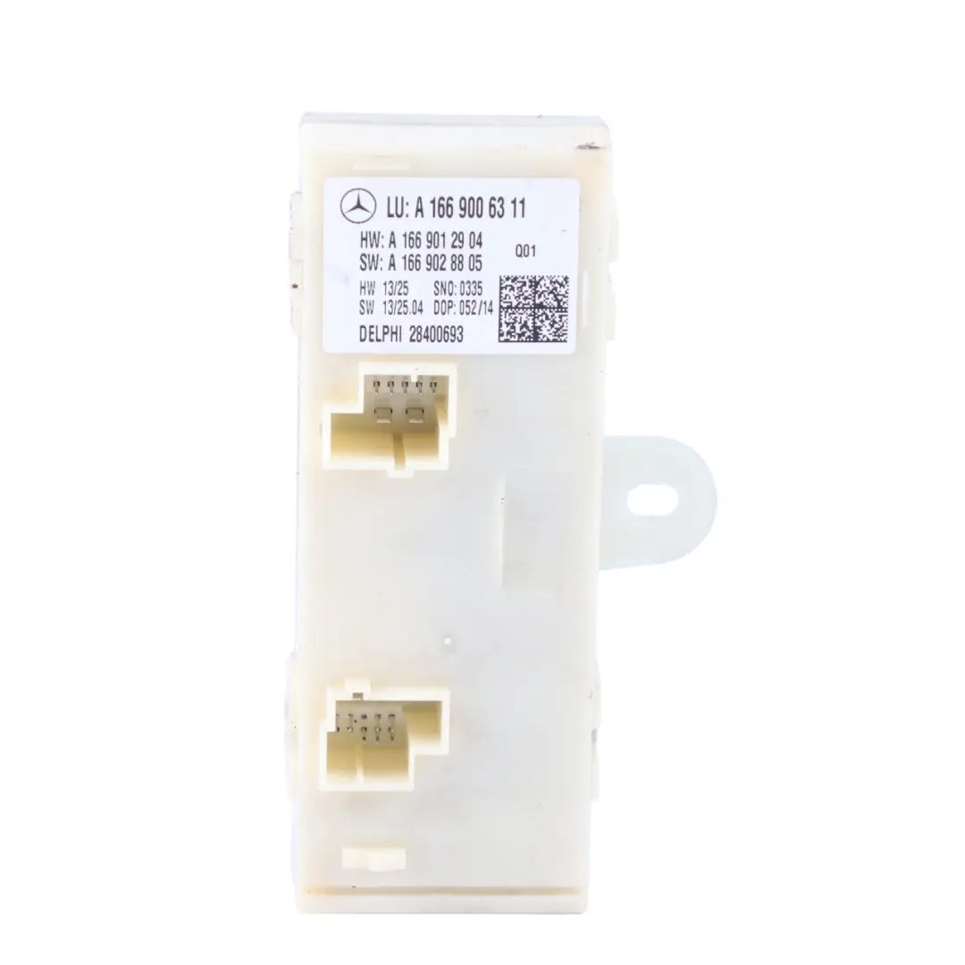 Module de contrôle du hayon pour Mercedes W166 à propos du numéro de pièce A1669006311 Mercedes W166 Module de contrôle du hayon - SKU A1669006311 - Numéro de pièce A1669006311
