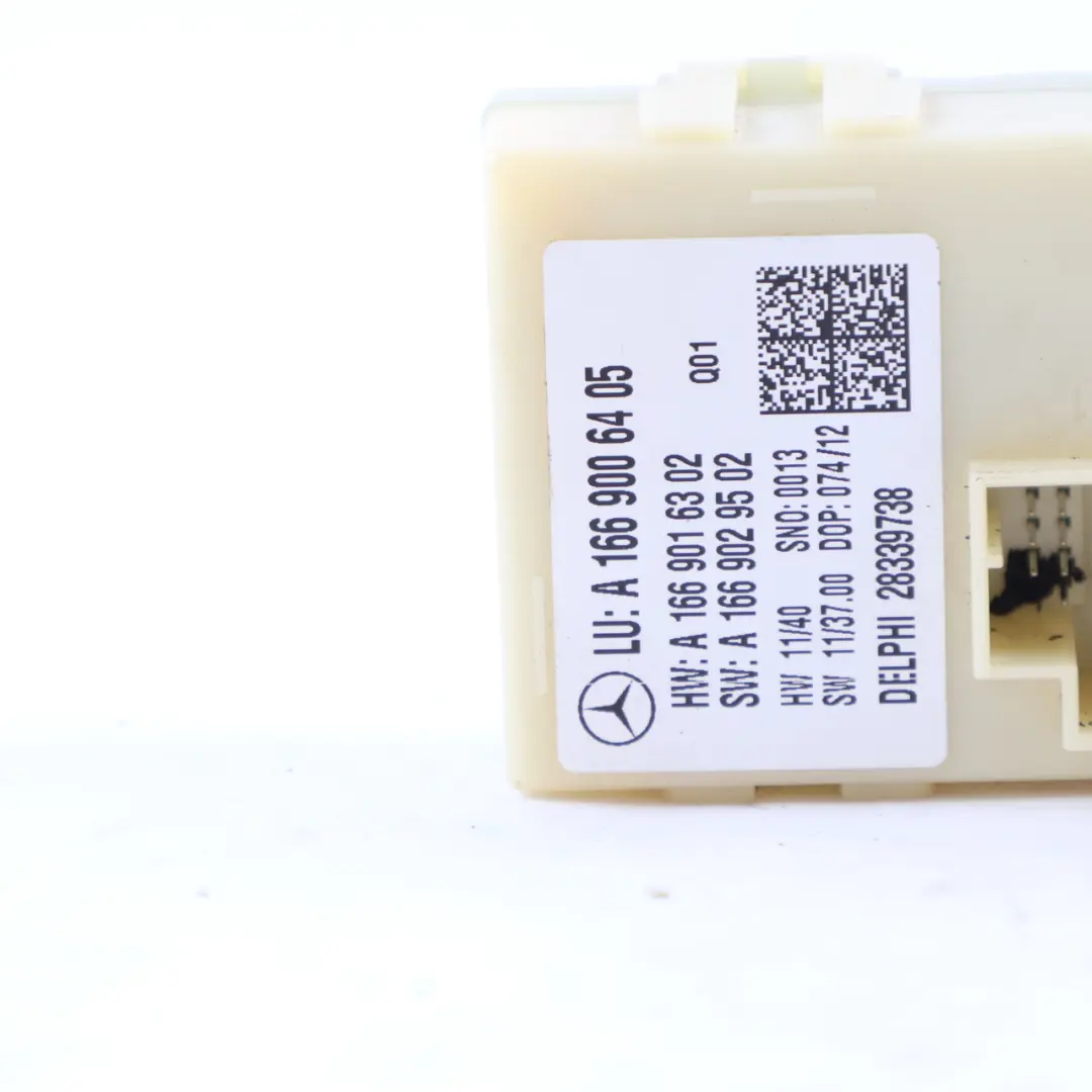 Mercedes W166 Control Unit Bracket Boot Trunk Module Unit Mount - SKU A1669006405 - Part number A1669006405