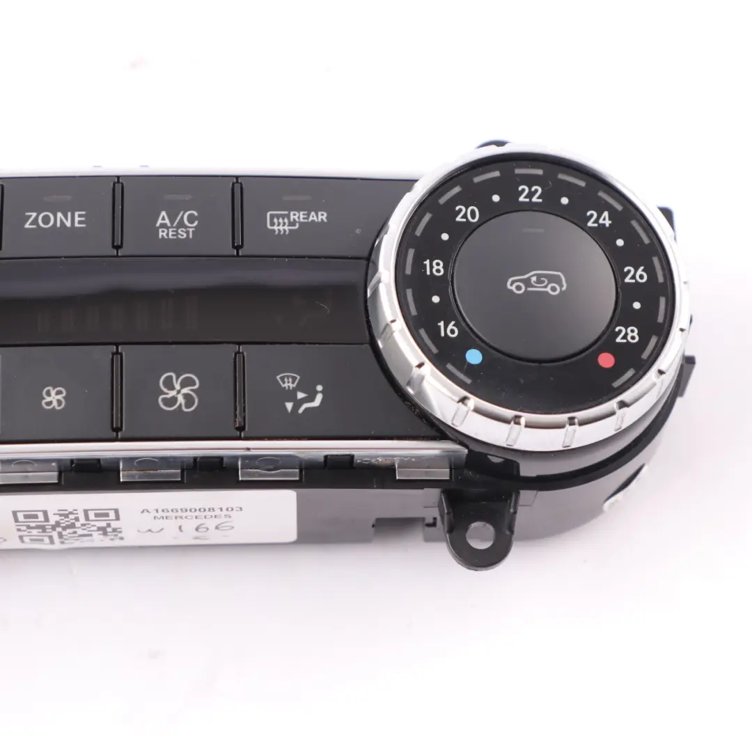 Mercedes ML W166 Air Conditioning A/C Heater Switch Control Panel - SKU A1669008103 - Part number A1669008103