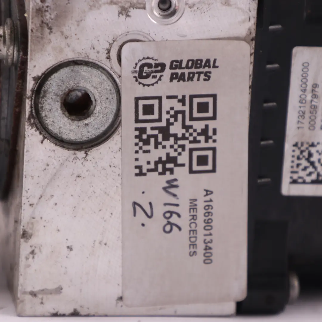 ABS Bomba Freno Módulo Hidráulico Unidad de Bomba para Mercedes ML W166 con número de pieza A1669013400 Mercedes ML W166 ABS Bomba Freno Módulo Hidráulico Unidad de Bomba - SKU A1669013400 - Número de pieza A1669013400