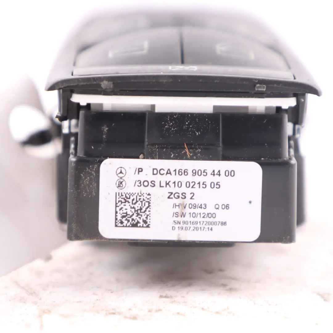 Mercedes W176 Electric Window Lifter Control Switch Driver's Side - SKU A1669054400-2 - Part number A1669054400