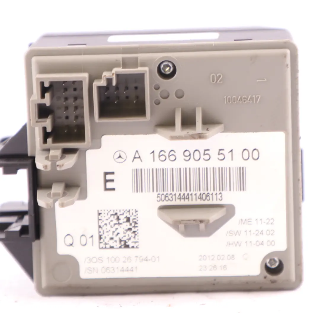 Mercedes W166 Ignition Lock Barrel Key Reader Ring Control Unit - SKU A1669055100 - Part number A1669055100