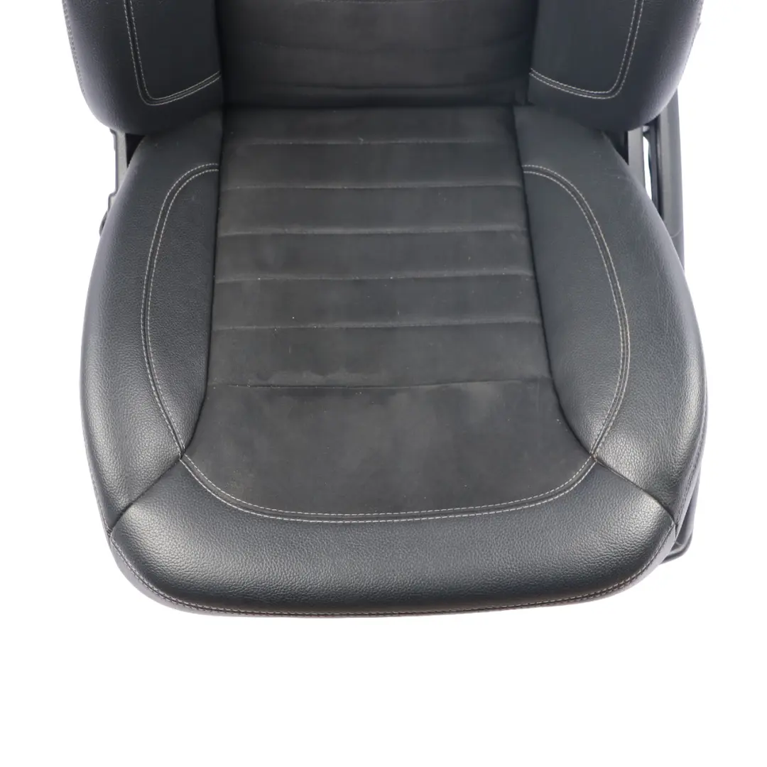 Mercedes ML W166 Asiento Delantero Sport Izquierdo Tela Imitación Cuero Negro - SKU A1669100947-1 - Número de pieza A1669100947