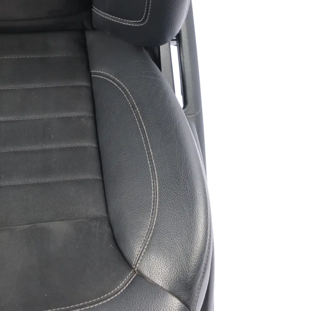 Mercedes ML W166 Front Seat Sport Left N/S Heated Fabric Imitation Leather Black - SKU A1669100947-1 - Part number A1669100947